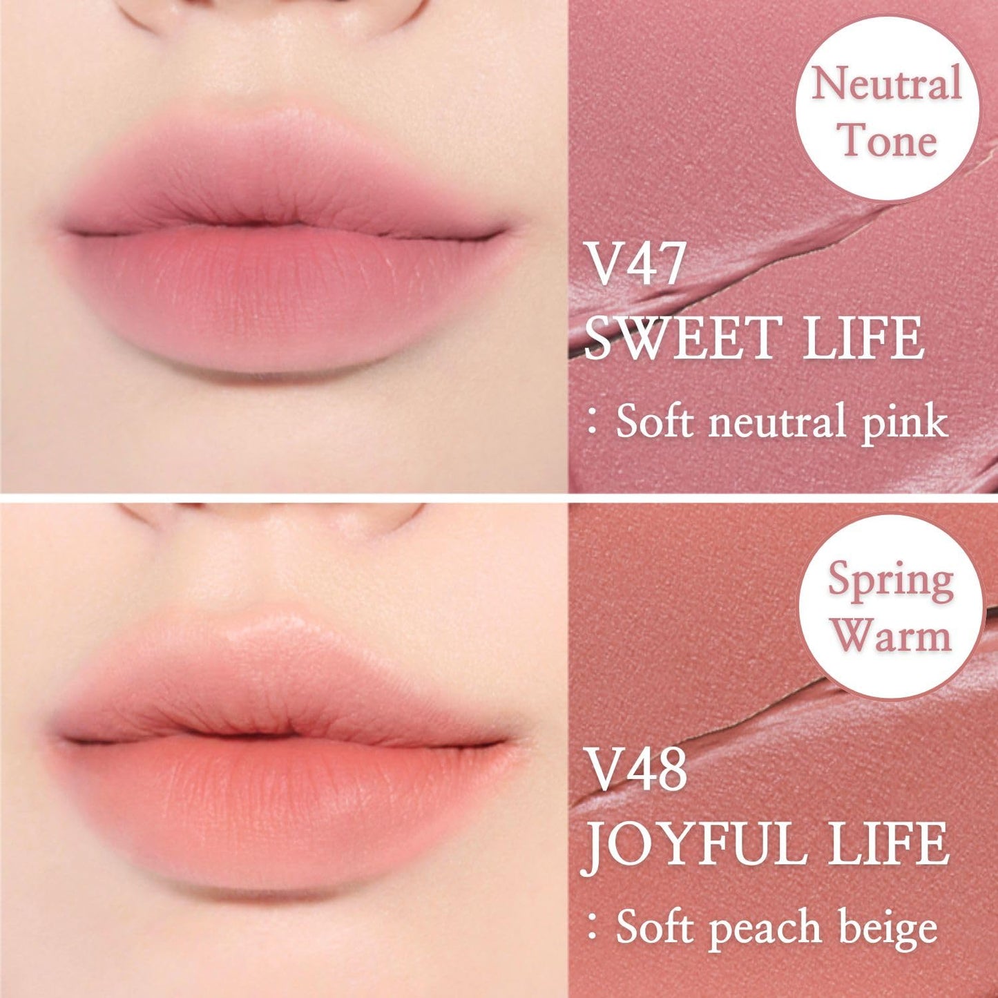 BBIA Last Velvet Tint MLBB Edition - Soft Creamy Matte Finish Lip Stain, Blur Effect & Velvety Texture, Long-Lasting, High Pigment, Non-Drying, Vegan, Korean Lip Makeup (V48 JOYFUL LIFE, Pack of 1)