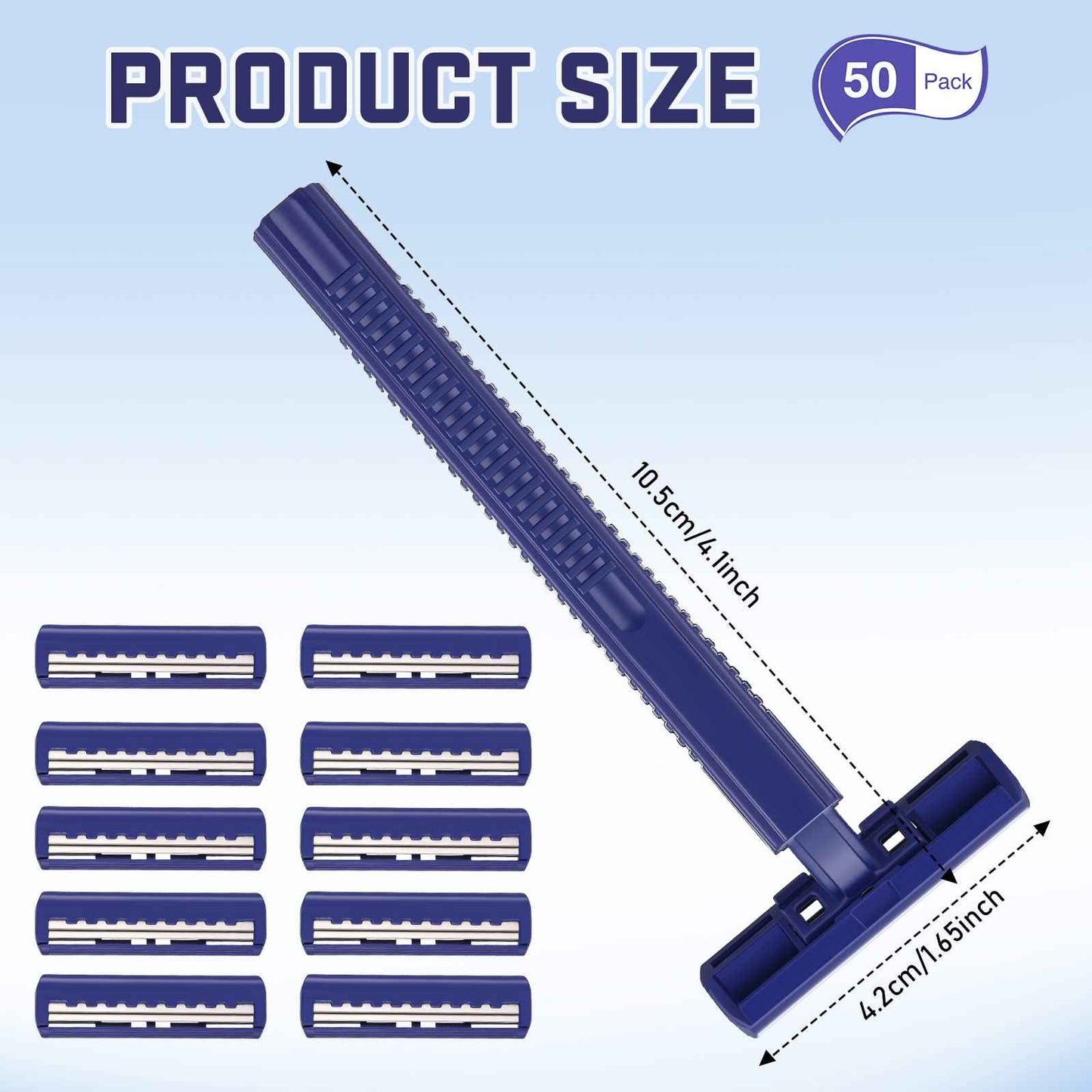 Chumia Twin Blade Razors for Men Stainless Steel Disposable Razors Men Bulk Plastic Shavers Multipurpose Portable Manual Disposable Shavers for Bathing Hotel Travel(150 Pieces)