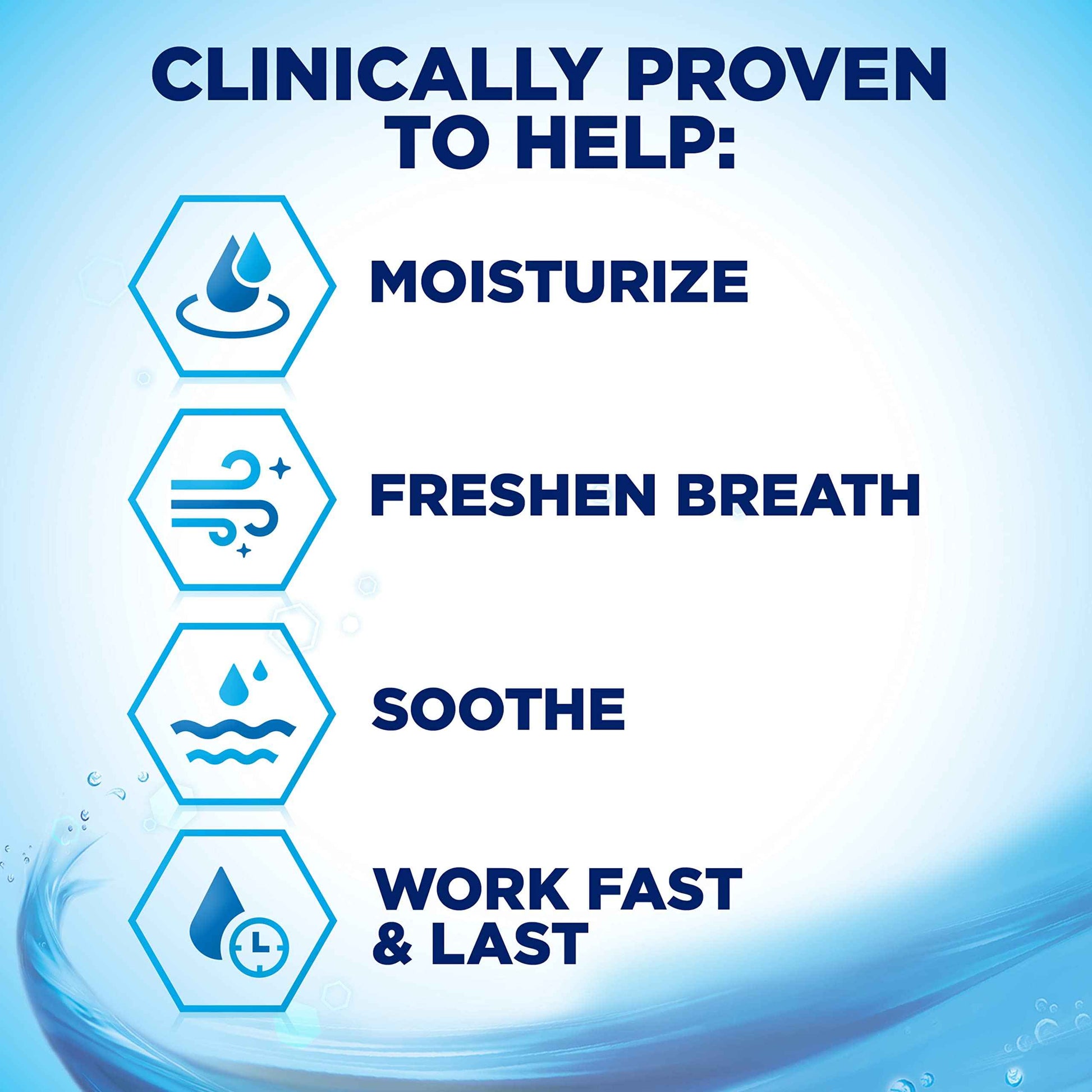 biotène Oral Rinse Mouthwash for Dry Mouth, Breath Freshener and Dry Mouth Treatment, Fresh Mint - 33.8 fl oz (Pack of 2)