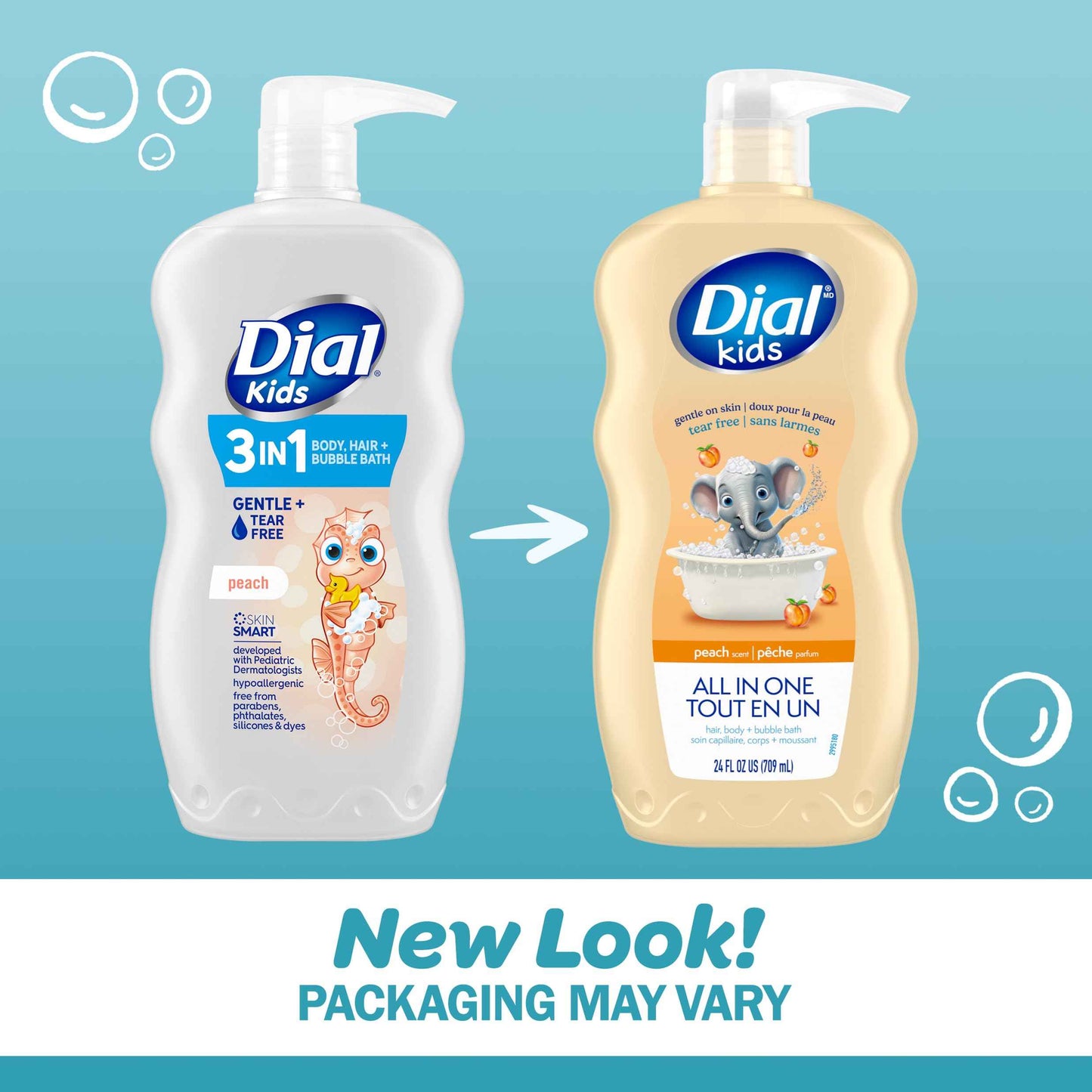 Dial Kids Body + Hair Wash, Orange Splash, 24 Ounce