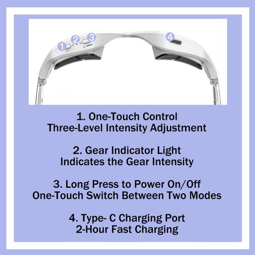 Renewa Eyelift Device, Eye Bag Remover Glasses for Remove Dark Circles, Eyelift Device Bag Remover Quickly Remove, Puffy Eyes Bags in 21 Days, Reduce Fine Lines (#A)