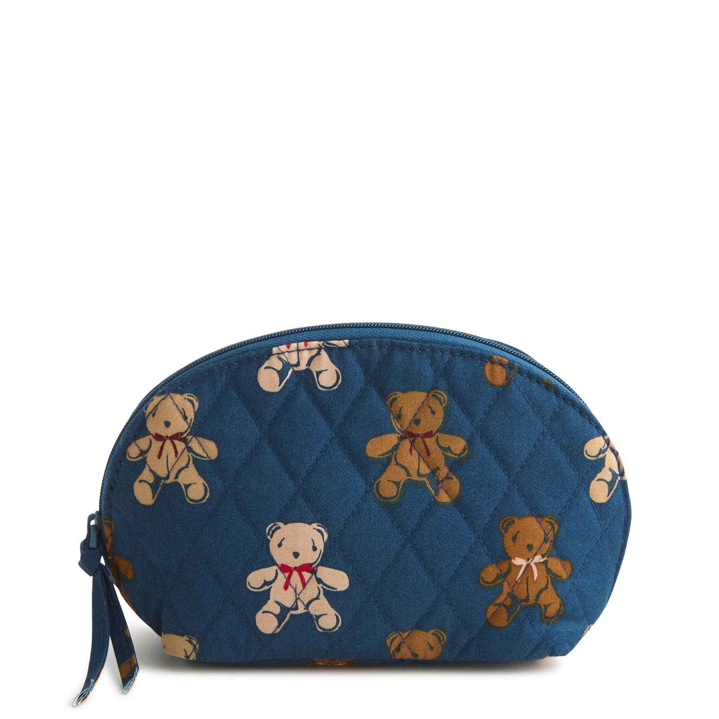 Vera Bradley Women's Premium Cotton Mini Dome Cosmetic Makeup Bag, Bunch of Bears, One Size