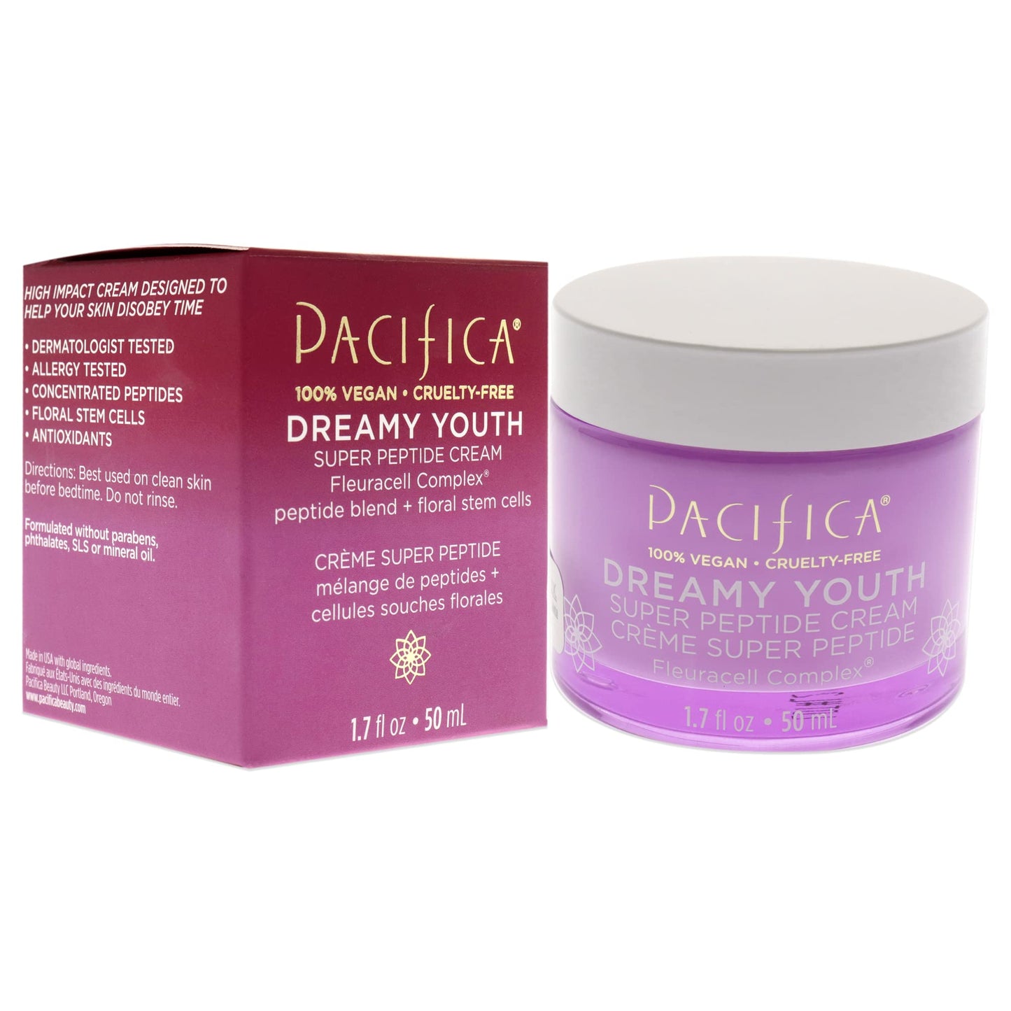 Pacifica Dreamy Youth Super Peptide Cream Cream Unisex 1.7 oz