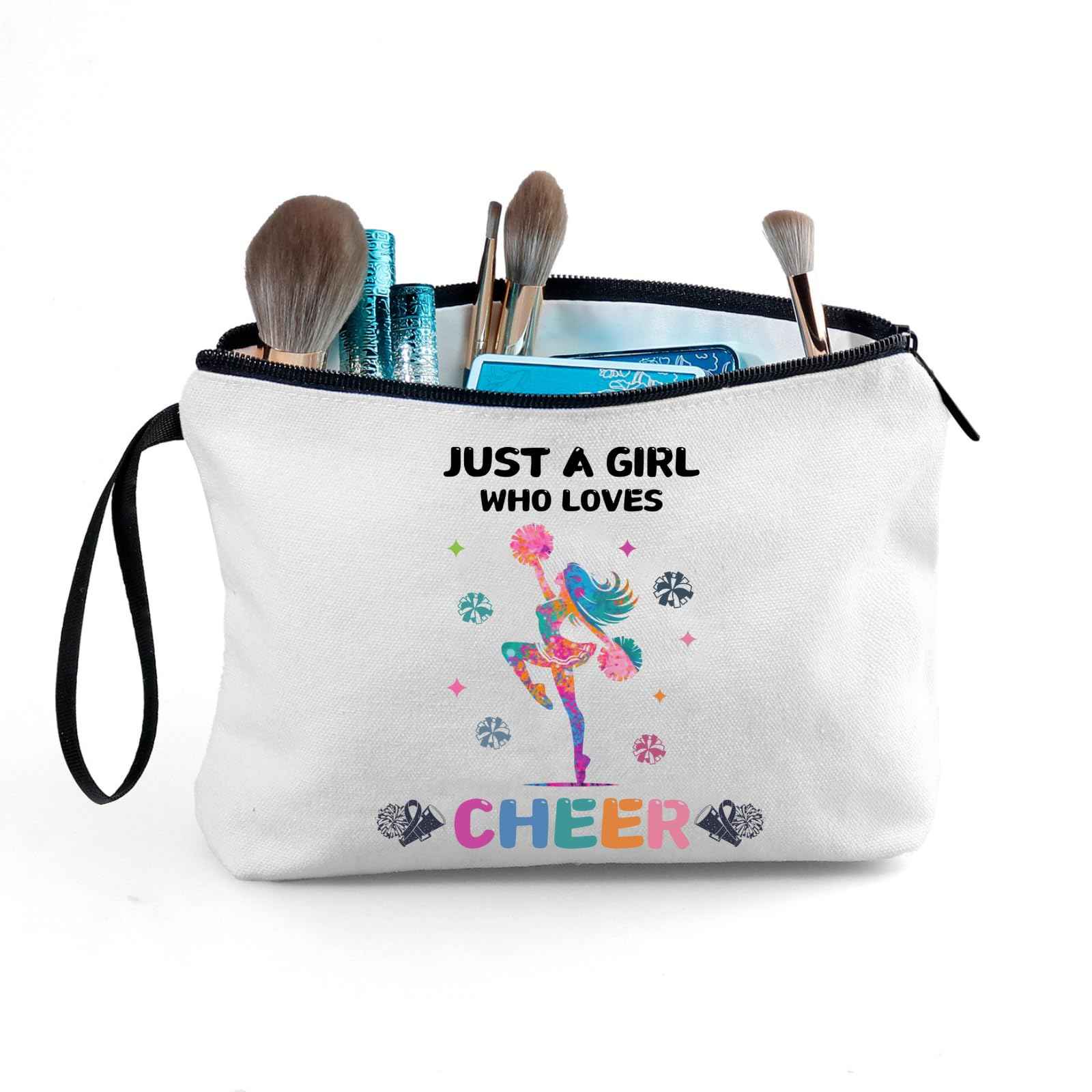 ARIOSEY Cheer Makeup Bag, Multicolour, Cheerleader Gift, Travel Organizer