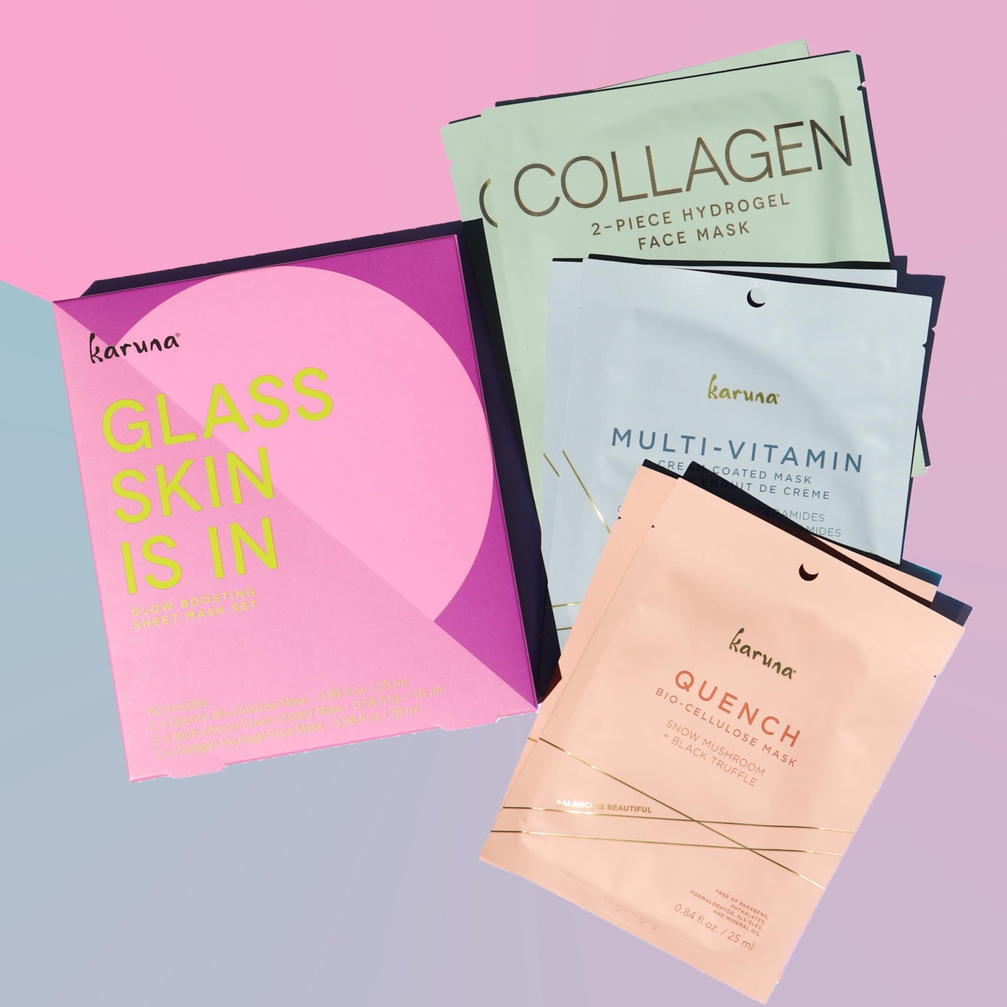 Karuna Glass Skin Is In - Sheet Mask Set, 6 Pack