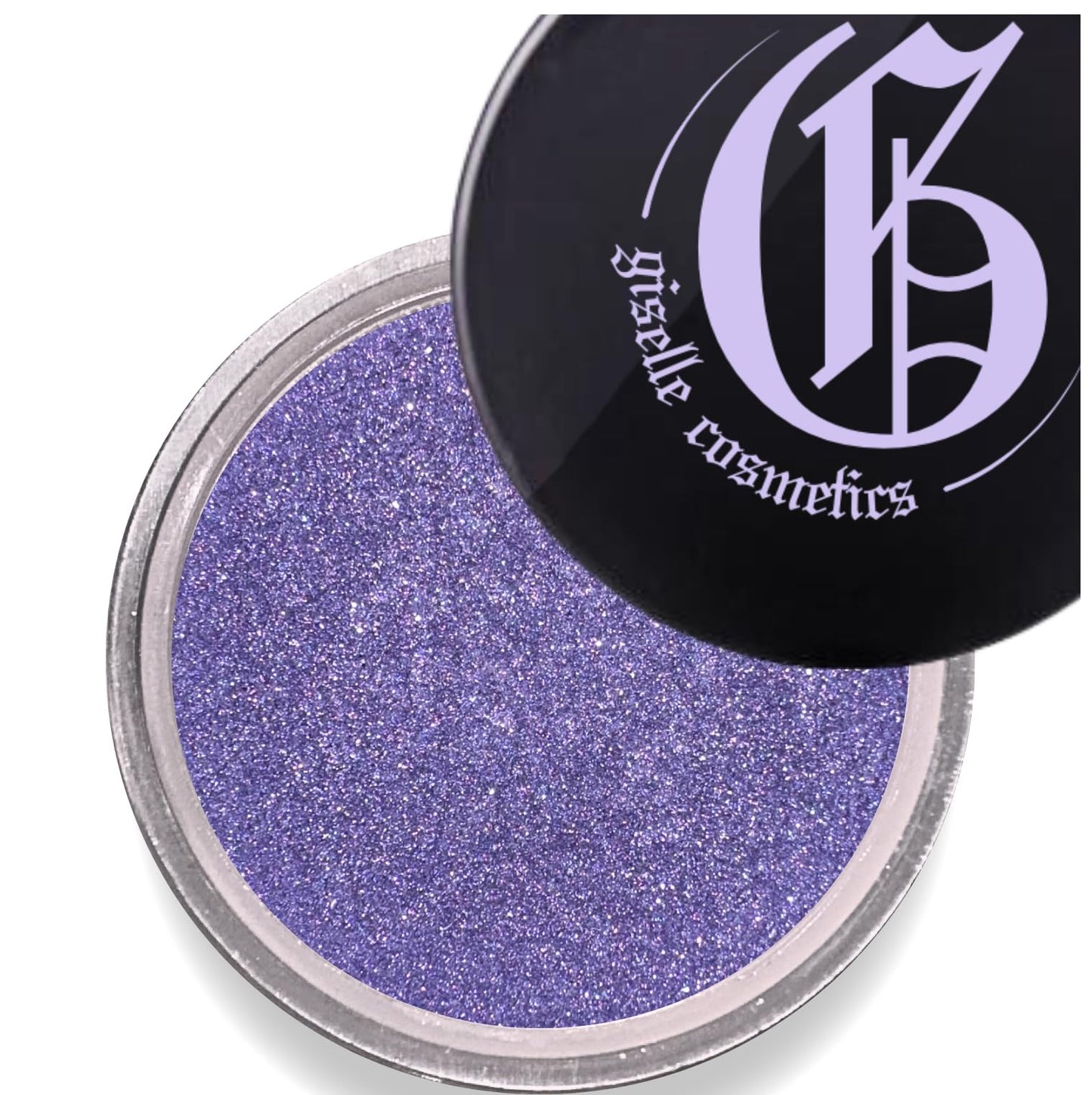 Giselle Cosmetics Purple Blue Pez Mineral Eye Shadow - Organic Mineral Makeup, High Pigment Shimmer Eyeshadow, Talc-Free Loose Glitter Powder, Dark Purple & Light Purple Palette