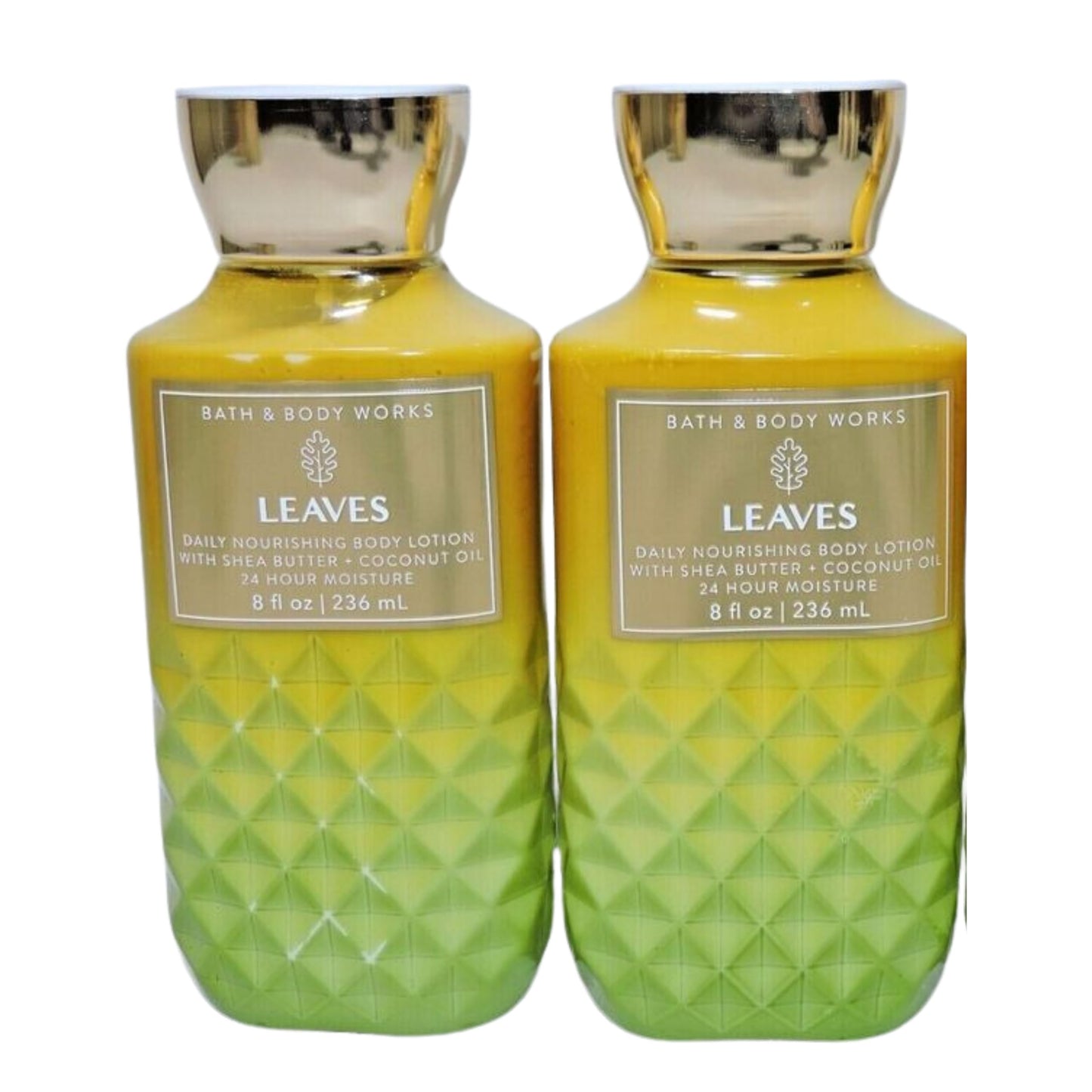 Bath and Body Works Body Lotion, Set of 2, 8oz Each (Leaves)