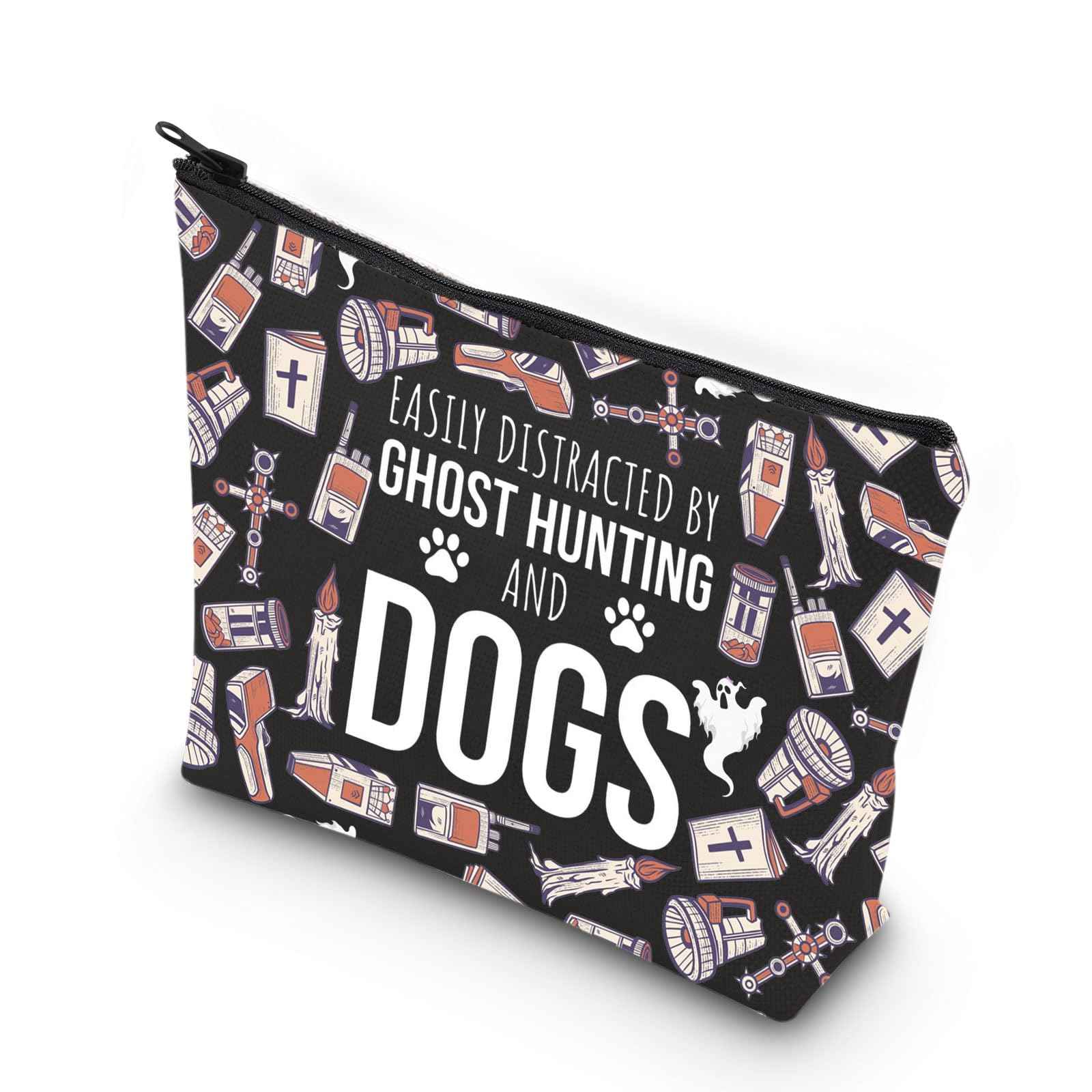 WCGXKO Dog Lover gift Dog Owner gift Adventurers Gift Hallowen Day Gift Zipper Pouch Makeup Bag (HUNTING AND DOGS)
