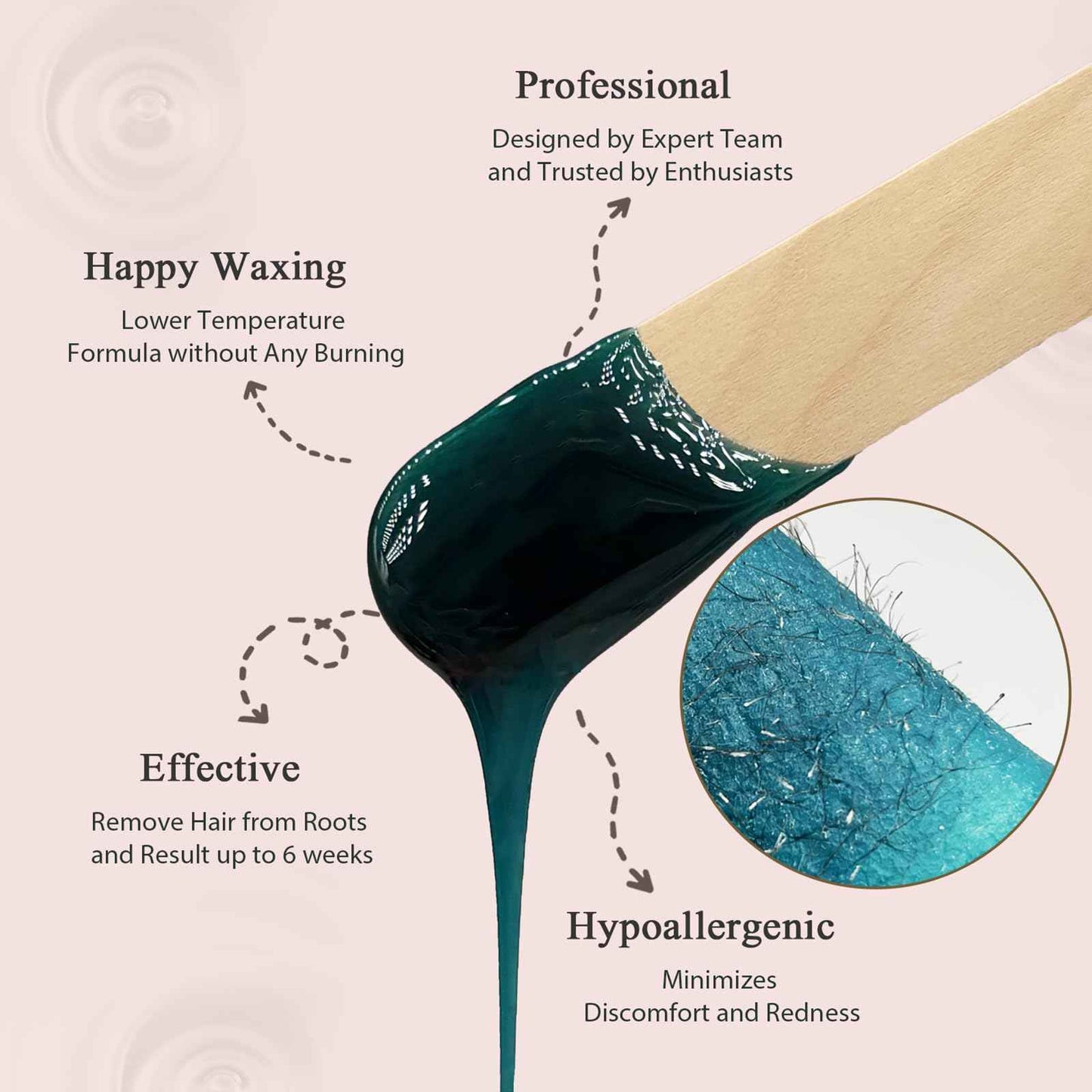 Bouvetan Wax Beads for Hair Removal, 2.2lb/1000g Hard Waxing Beans for Full Body, Brazilian, Bikini, Face, Eyebrows, Home Wax Refill for Women & Men, Pack of 10 with Pre & Post Oil