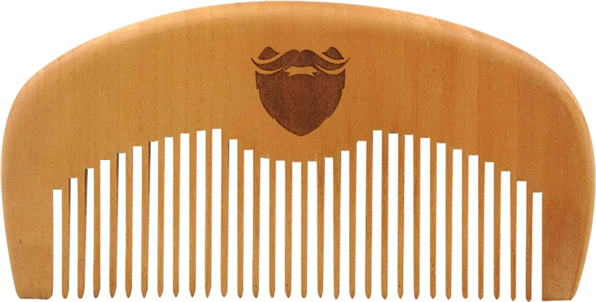 Live Bearded Premium All-Natural Wooden Beard Comb - Anti-Static - Reduce Snagging, Damage and Ingrown Hairs - Keep Mustache Off Your Lip - Fits in Pocket - Easy Daily Grooming