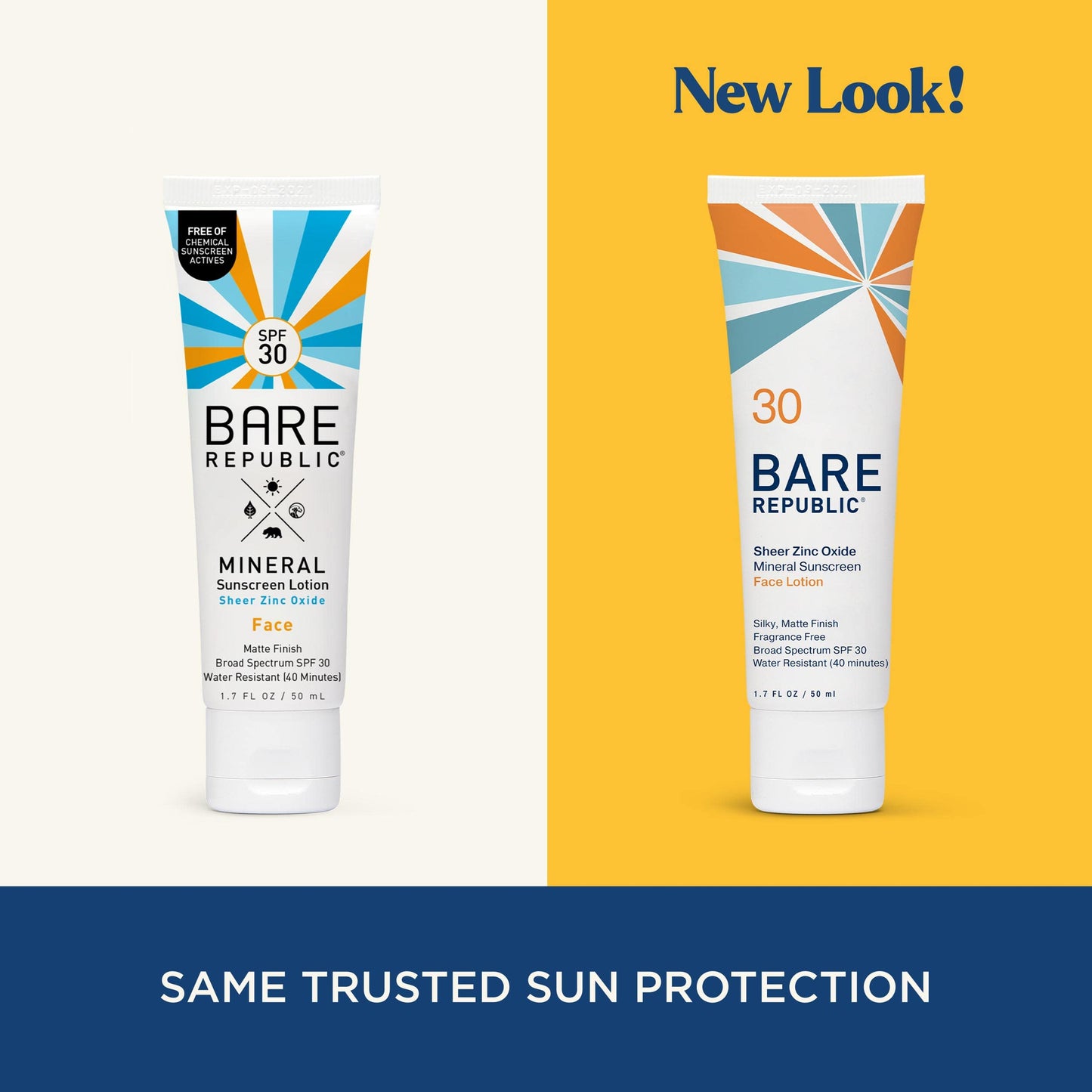 Bare Republic Mineral Matte Sunscreen SPF 30 Sunblock Face Lotion, Sheer and Light Finish, 1.7 Fl Oz