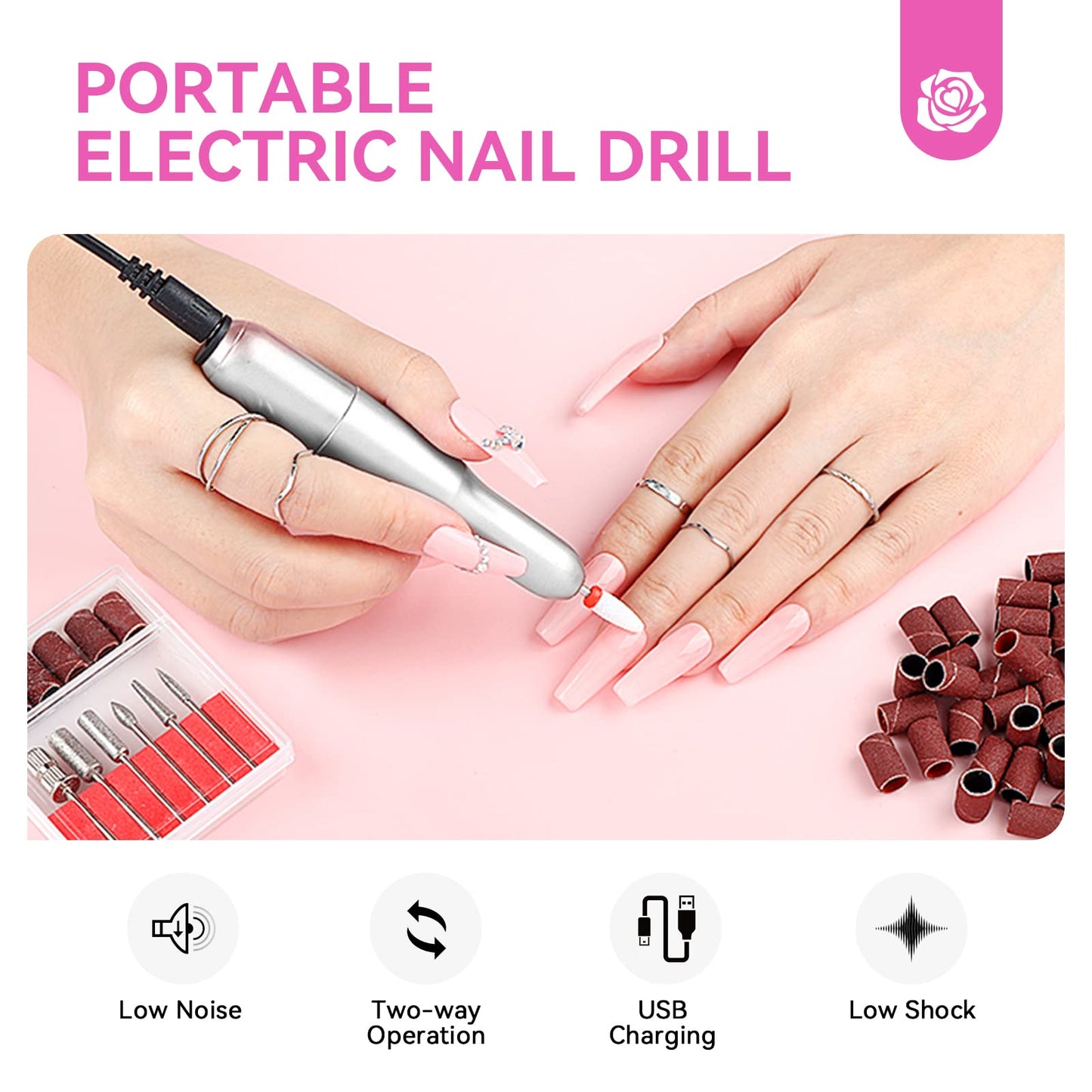 SAVILAND Professional Acrylic Nail Kit for Beginner: Nail Kit Acrylic Set for Starter with Everything Monomer Liquid Gel Nail Polish Nail Decoration U V Nail Light Gift Home Salon