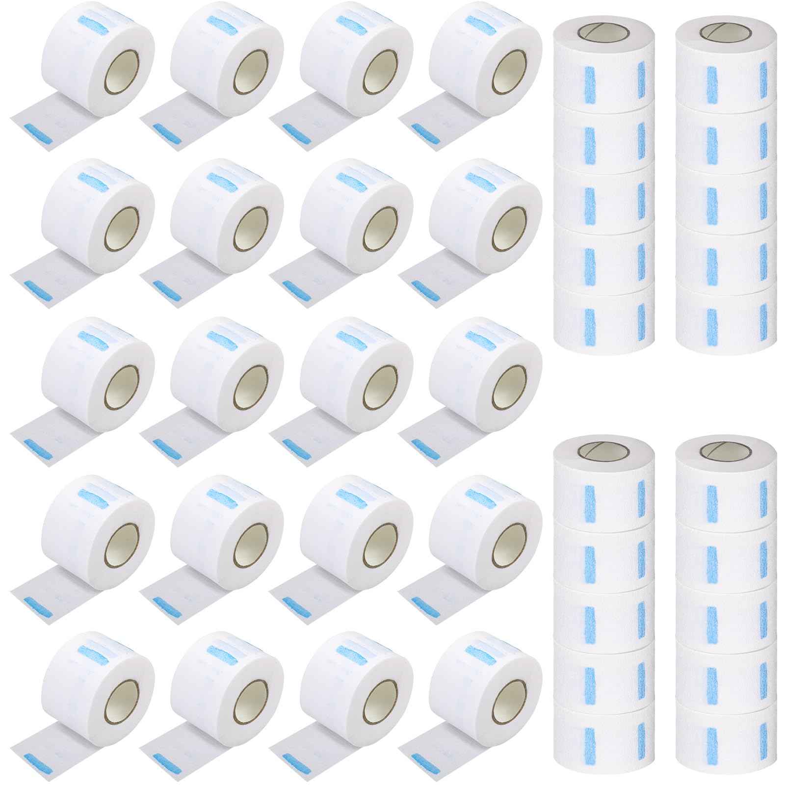 Yilloog 2000 Strips 20 Rolls Disposable Barber Paper Haircutting Neck Strips Hairdressing Stretchy Neck Band Neck Paper Tissue for Barber Hair Cutting Styling Salon Accessories Supplies