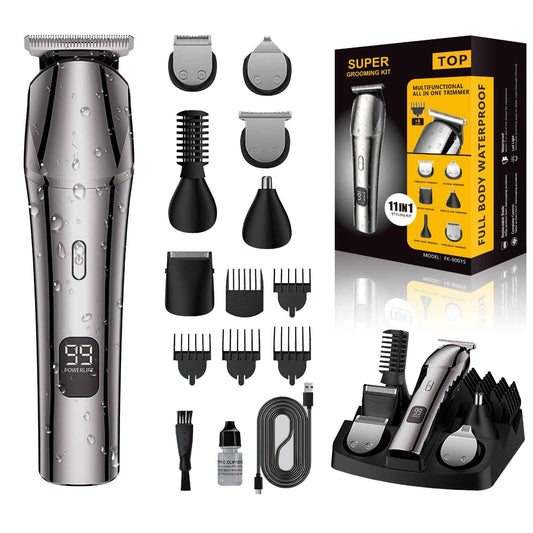 NANSHI Beard Trimmer & Hair Clippers for Men, Electric Razor & Shaver for Nose Body Face Mustache, Cordless Hair Trimmer, Waterproof Men's Grooming Kit, Gifts for Men Husband Father