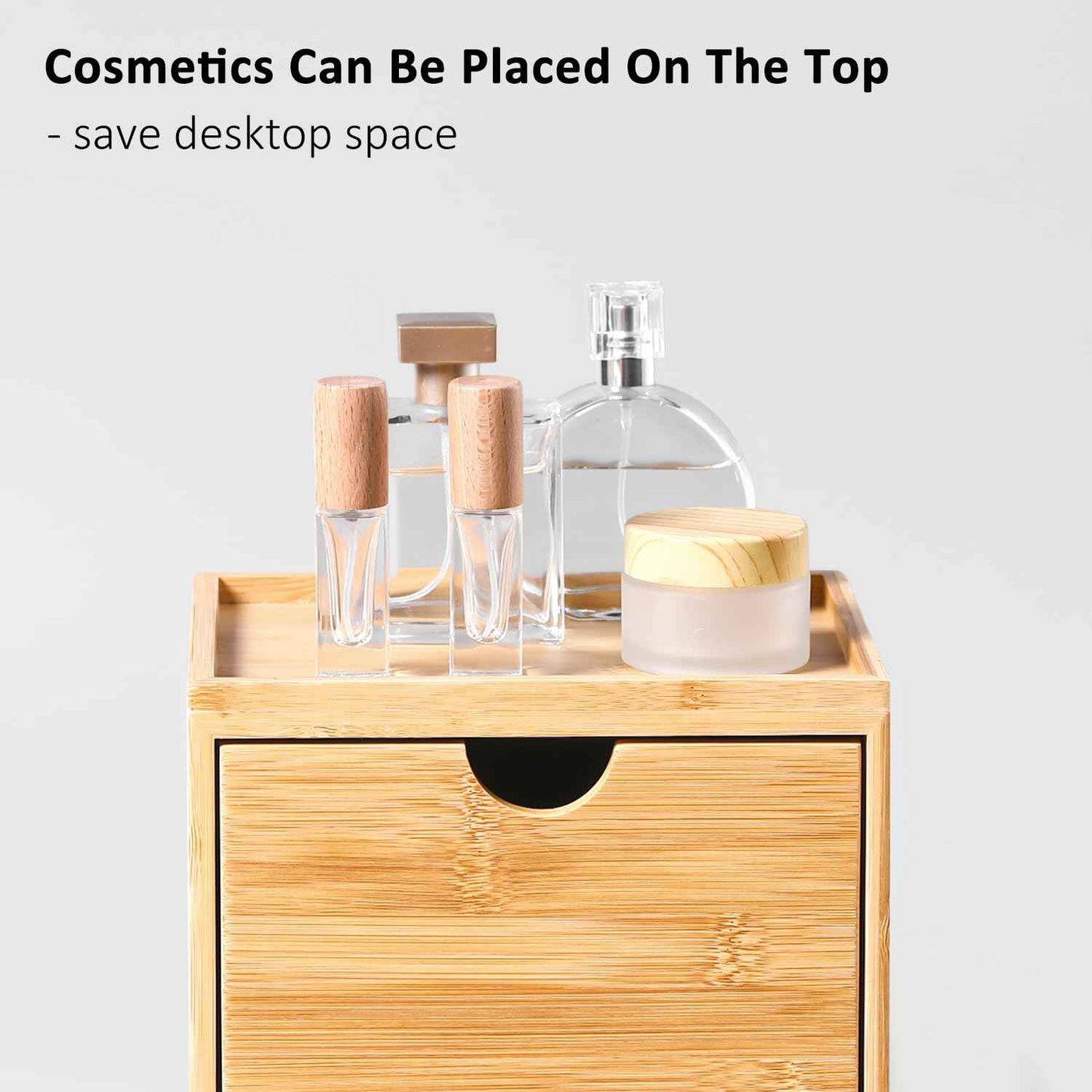 ZOBONETI Bamboo Disposable Face Towel Holder Compatible with Clean Skin Club Towel XL, Wooden Clean Towels Xl Container with Drawer, Facial Towels Storage Box for Bathroom Countertop