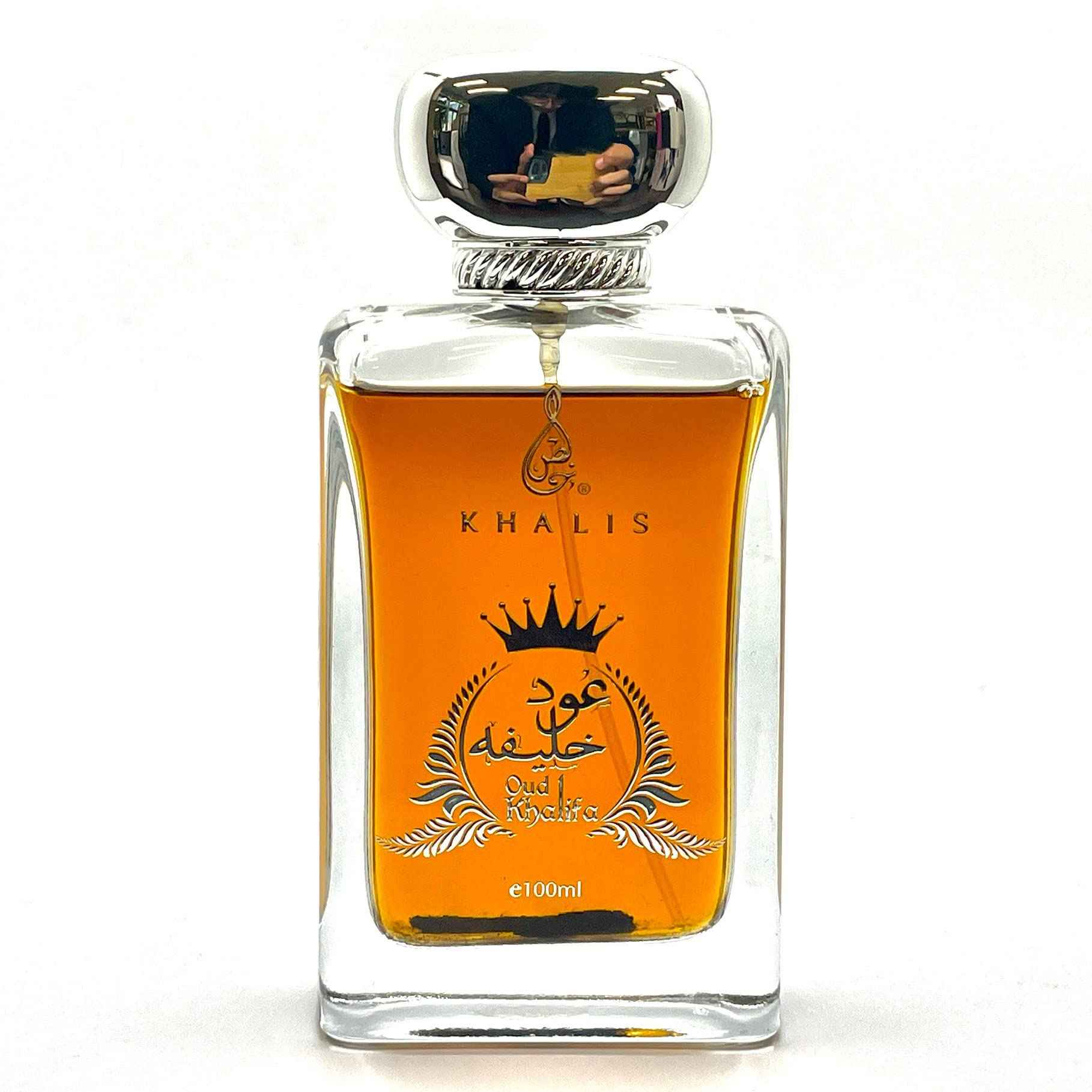 Maison d'Orient Oud Khalifa Eau de Parfum 3.4 oz - Sweet Arabian Oud Blend with Warm Wood Accords Unisex Perfume loved for its long lasting trail and compliment catching aroma