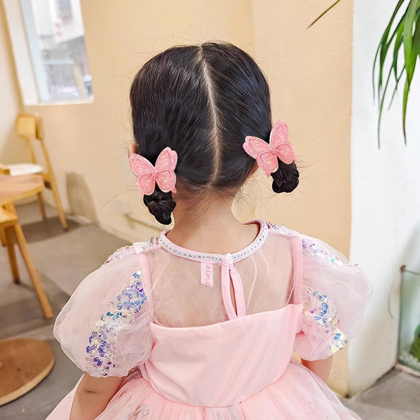 10 Pcs Butterfly Hair Ties Soft Elastic Hair Bands Cute Hair Rope No Damage for Toddler Infant Teens Toddlers Ponytail Holder Hair Accessories for Kids-10PCS-#01