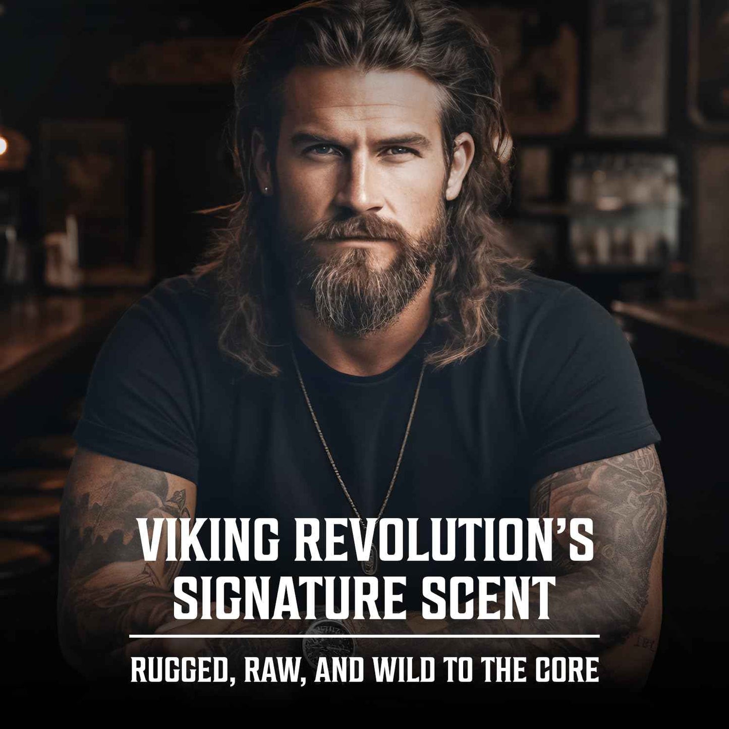 Viking Revolution Sandalwood Cologne for Men - Eau de Parfum - Woody Sandalwood Perfume with Notes of Cedar, Cypress, Plum Blossom, Lemon, Balm, Vanilla - Gifts for Men 3.5 Fl Oz