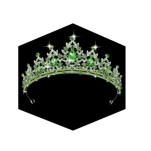 Kamirola -St. Patrick's Day Queen Crown and Tiaras Princess Crown for Women Crystal Headbands for Bridal, Princess for Wedding and Party