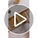 Bamboo Bathtub Tray Caddy - Expandable, Non-Slip