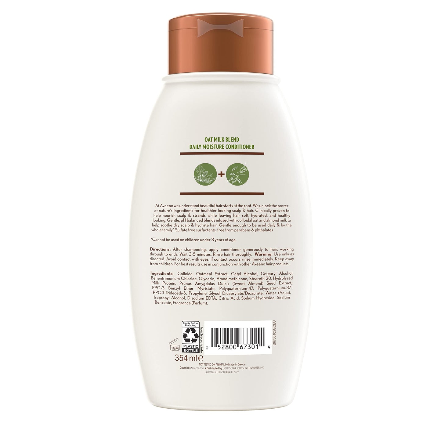 OGX Aveeno Scalp Soothing Oat Milk Blend Conditioner , Fresh, 12 Fl Oz