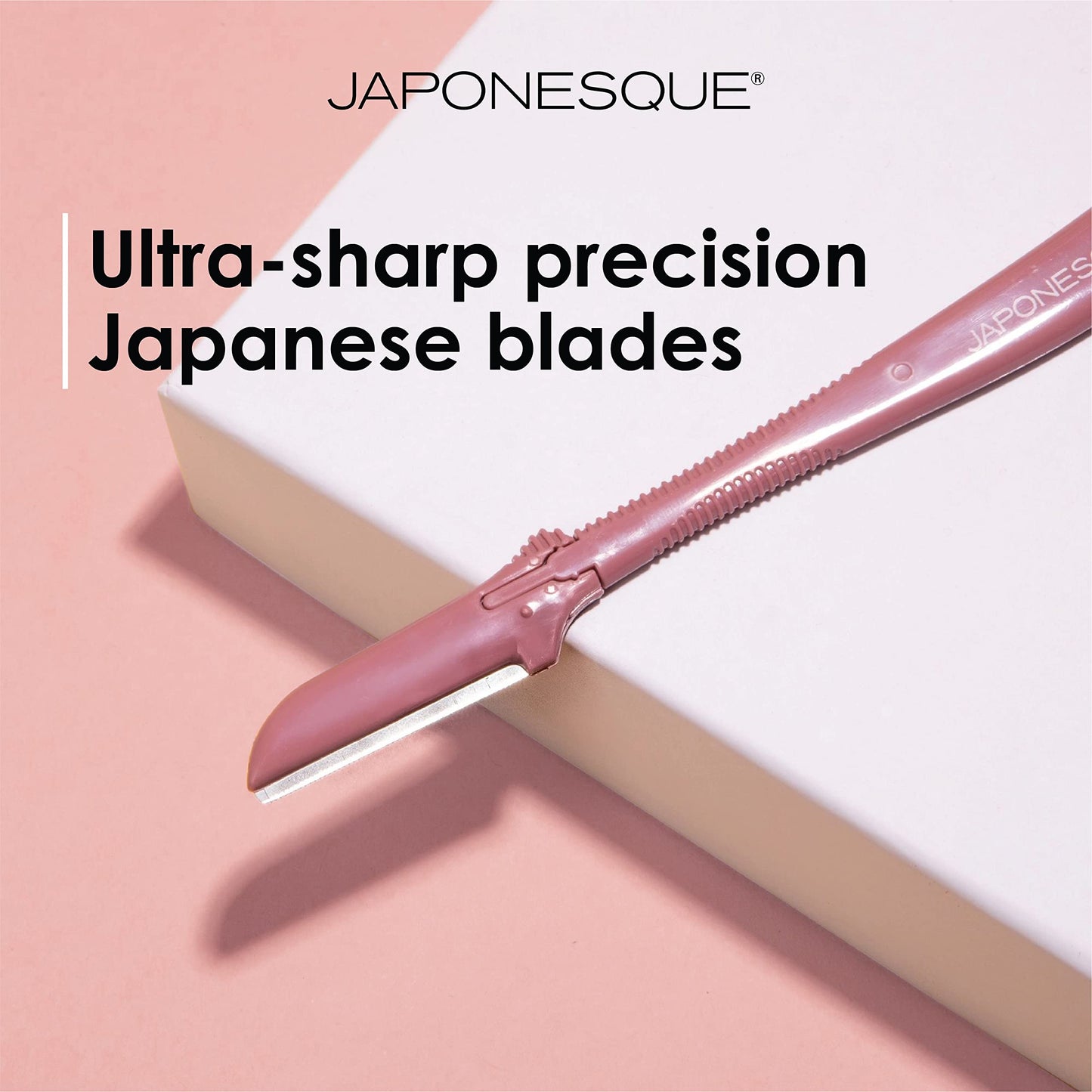 JAPONESQUE Dermaplaner Facial Razors - 3 Piece Set + Dermaplaner Replacement Blades 4-Pack