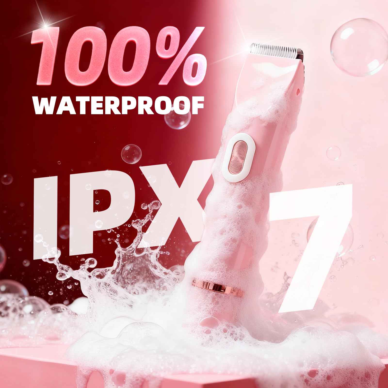 VELOZ Bikini Trimmer for Women Dual Head - IPX7 Waterproof & Painless Electric Razors for Women Bikini Line, Legs, Underarms, Face - Portable Cordless Shaver | Ideal Christmas Gift for Her