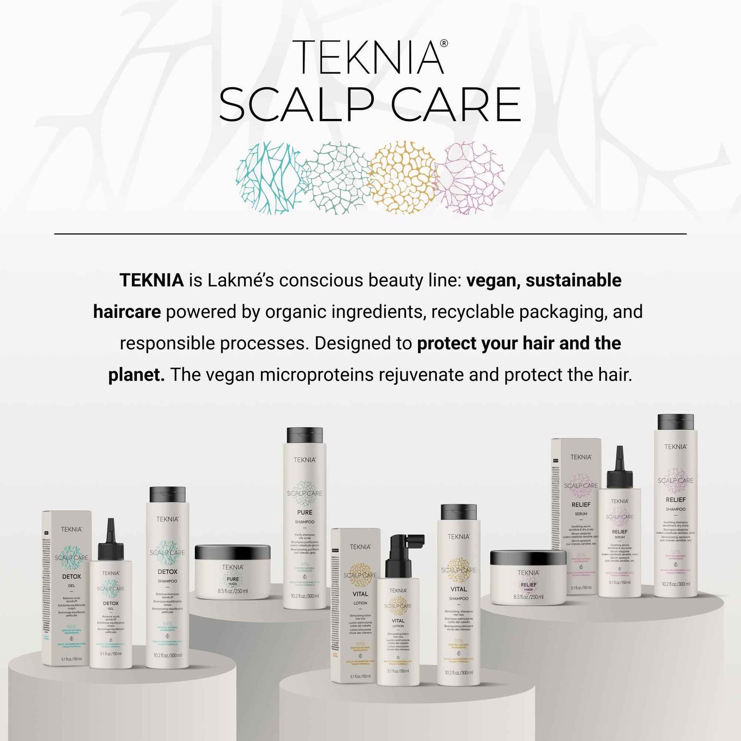 LAKMÉ Teknia Scalp Care Detox Balance Detoxifying Shampoo, Anti Dandruff Shampoo & Scalp Detox, 10.2 Fl Oz