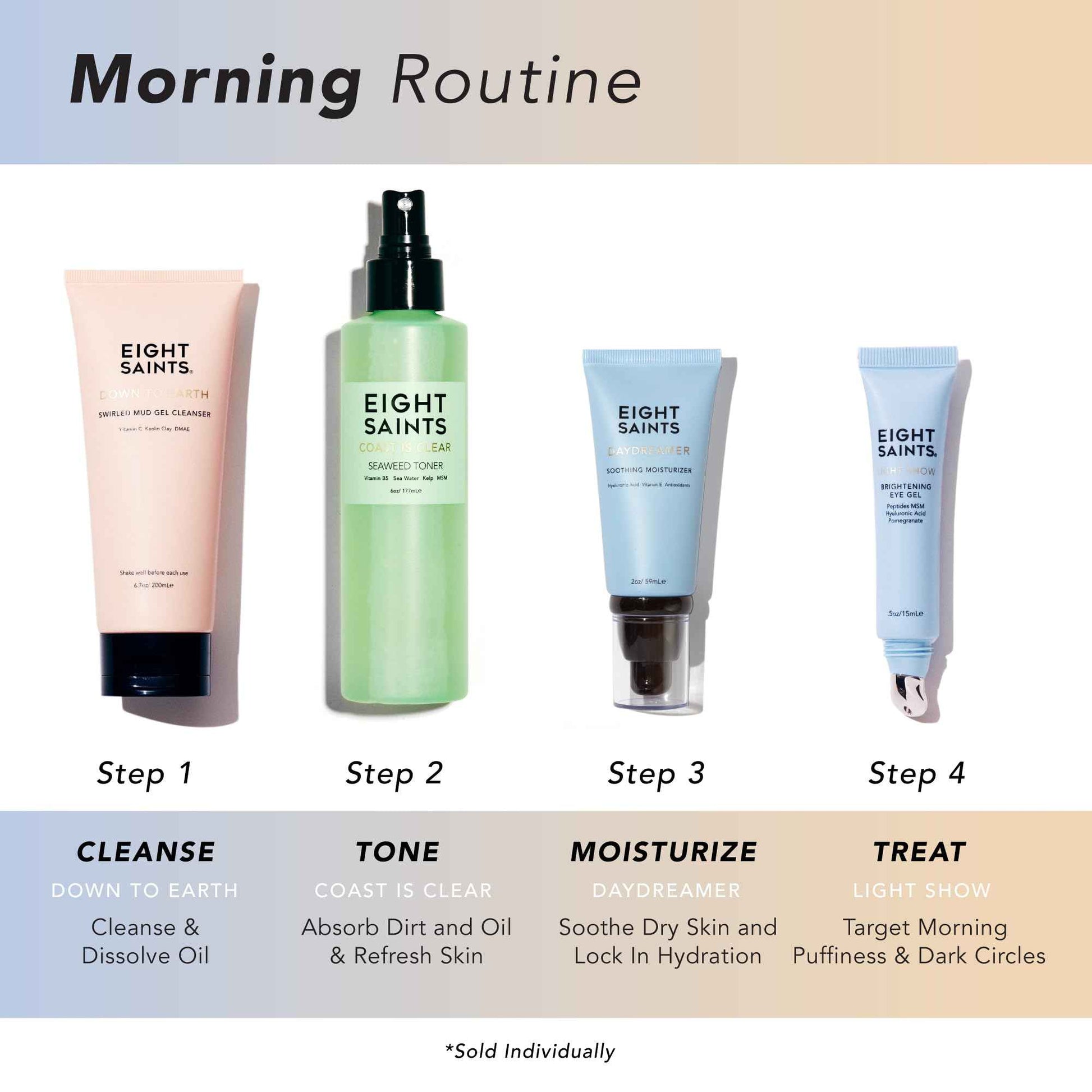 Eight Saints Light Show Brightening Eye Gel, Natural and Organic Anti Aging Cooling Eye Gel to Reduce Puffiness, Wrinkles and Calms Under Eye Skin, 0.5 Ounces