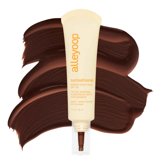 Alleyoop Sunsational Tinted Moisturizer SPF 50 for Face Broad Spectrum – 100% Mineral Face Sunscreen with Jojoba, Hydrating & Soothing Tinted Sunscreen, Vegan & Cruelty-Free (Twilight)