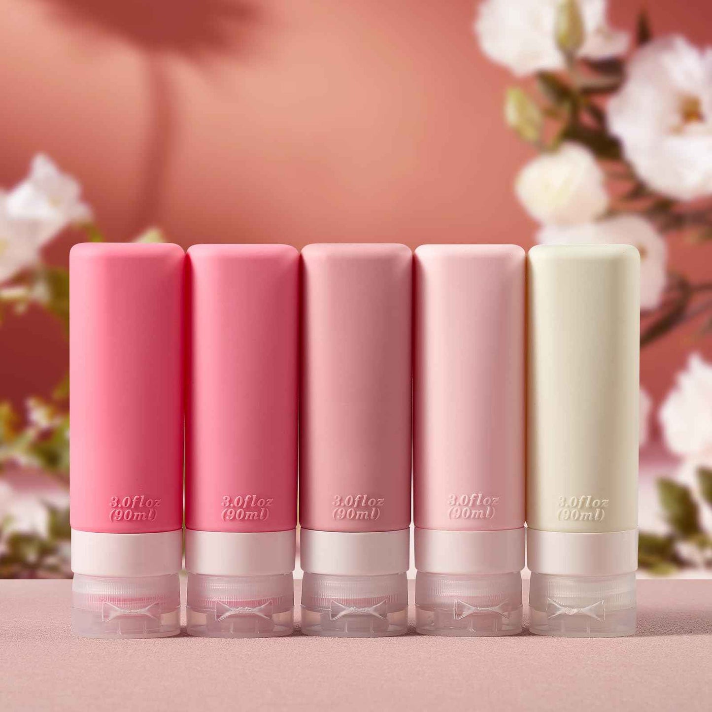 INSFIT Travel Bottles for Toiletries, TSA Approved 3oz Travel Size Containers, BPA Free Leak Proof Squeezable Silicone Tubes for Shampoo Conditioner Lotion Soap with Labels