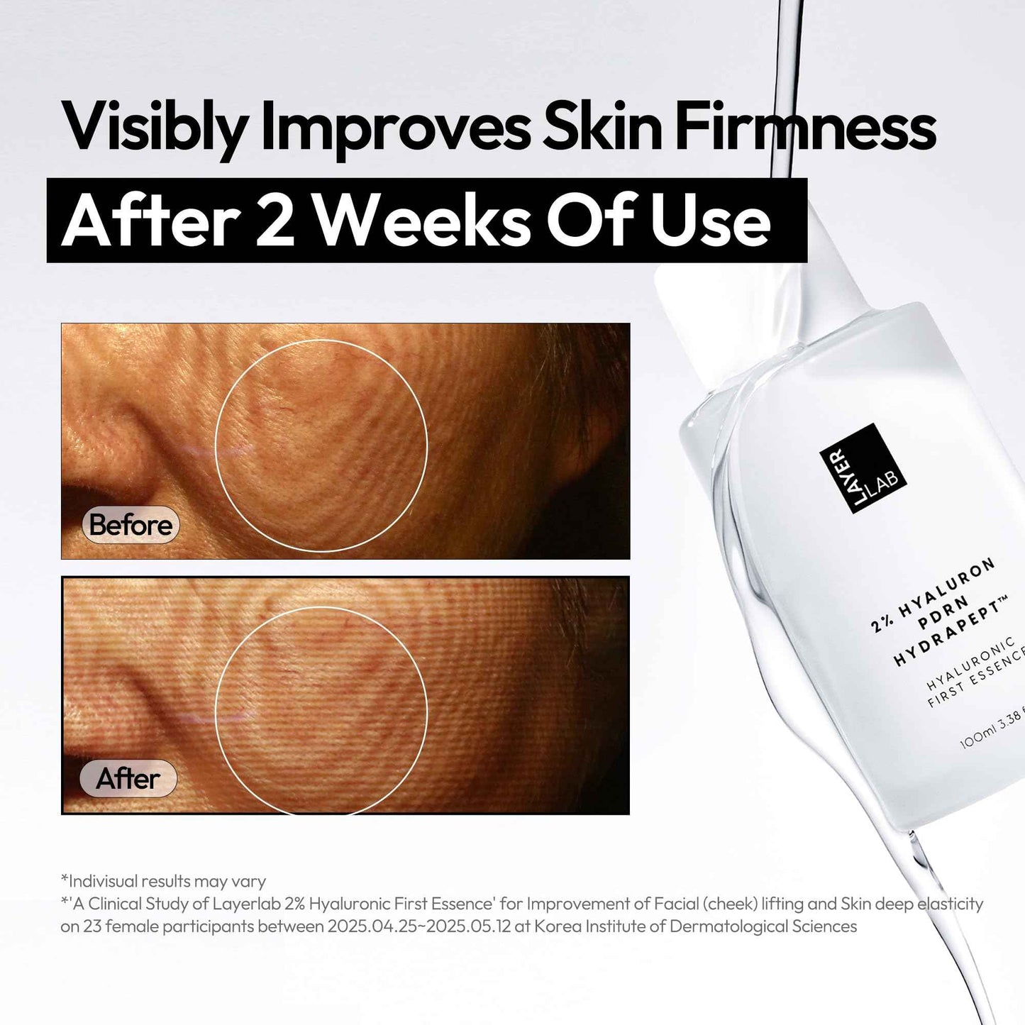 LAYERLAB Hyaluronic First Essence with PDRN & Peptides | Korean Skin Booster to Hydrate, Amplify Skincare Routine | 2% Triple Hyaluronic Acid Prep Essence for Face | 3.38 fl. oz.