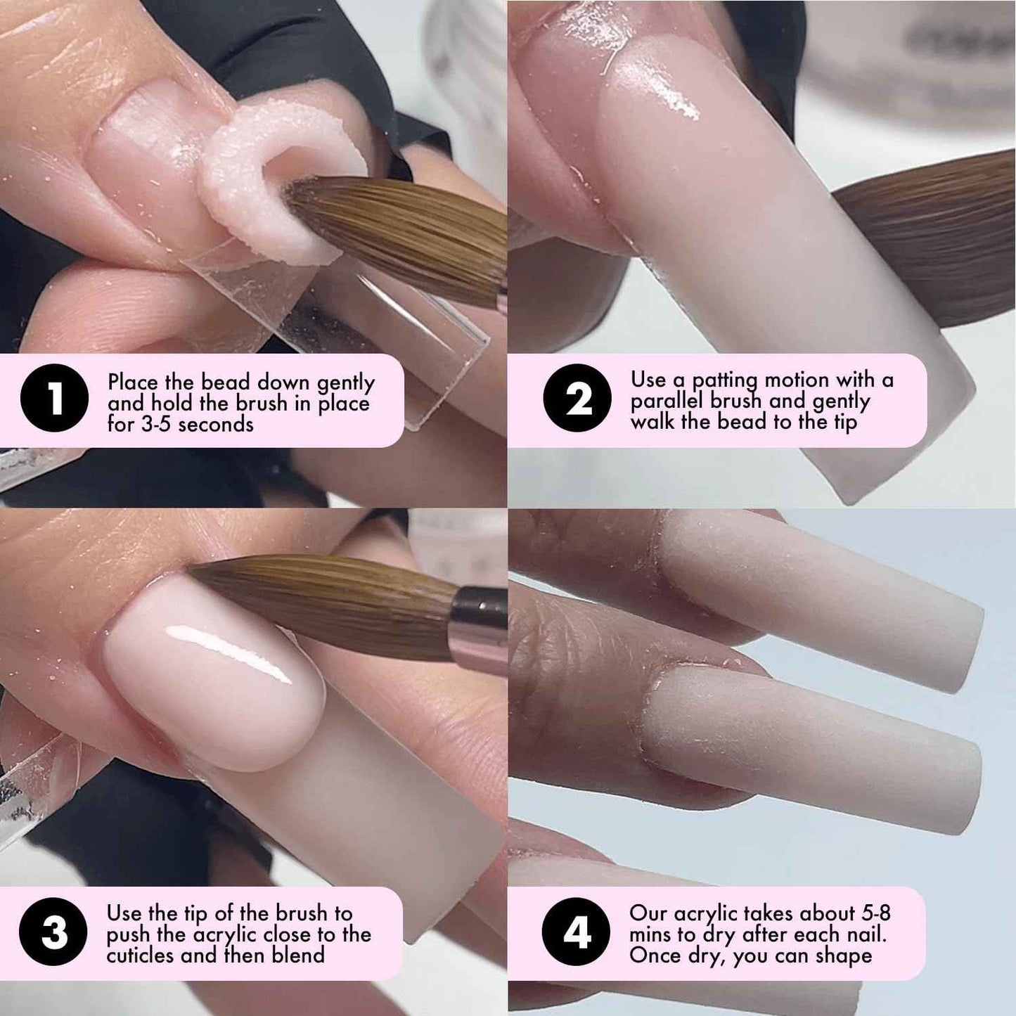 MakarttPro Premium Pure 100% Kolinsky Acrylic Nail Brush with Monomer and Acetone Resistant Handle, Pure Kolinsky Hair & Anti-Clogging Properties - Durable, Professional Quality, Size #12