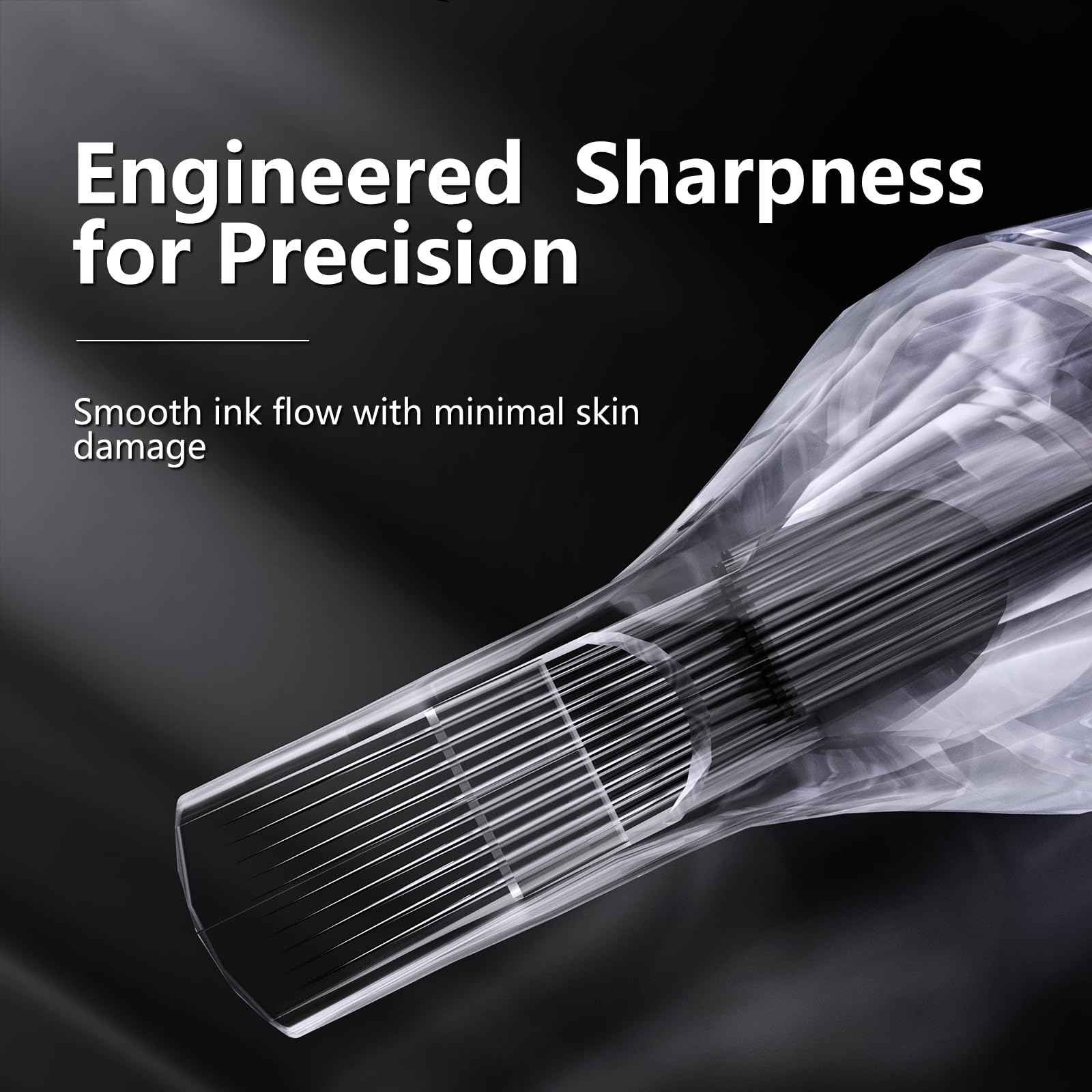 BRONC Assorted Tattoo Cartridge Needles 50pcs Mixed Tattoo Needle Cartridges Round Liner 0.35mm #12 Standard RL (3RL 5RL 7RL 9RL 11RL) for Rotary Tattoo Machine