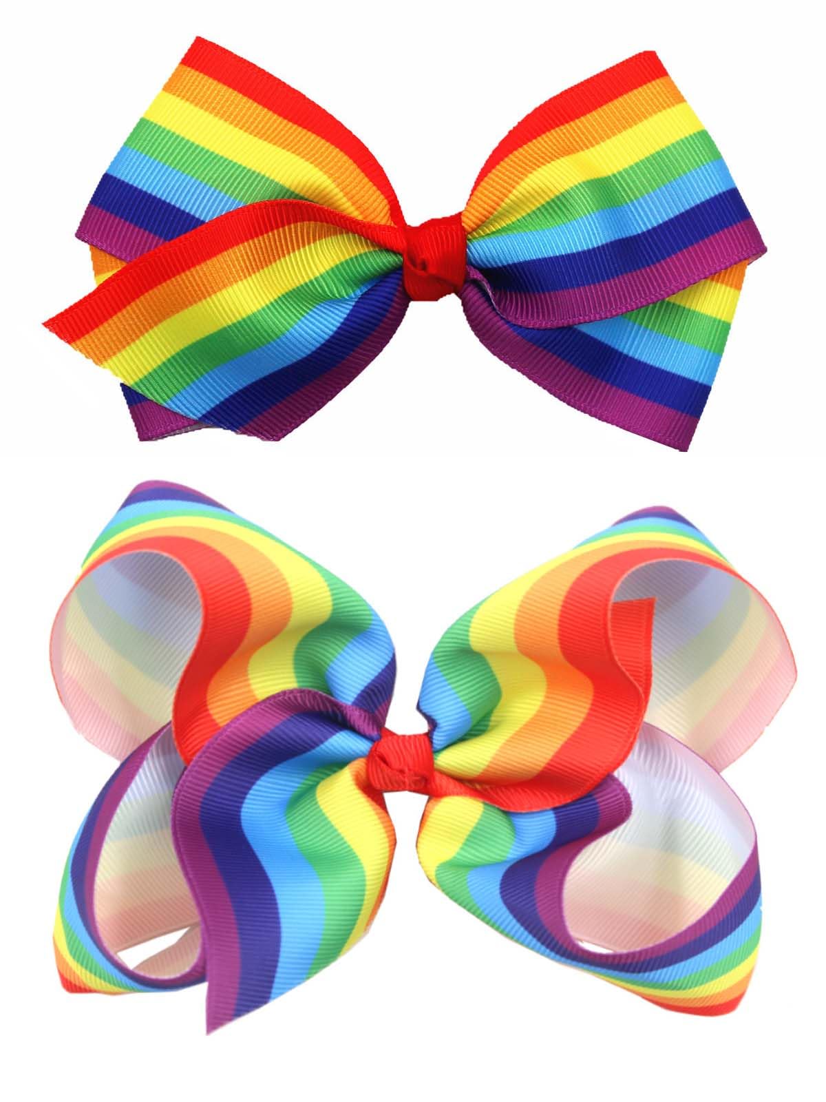 Rainbow Hair Clips Hair Bow for Women Girls Rainbow Hair Accessories Pride Day Hair Accessories TSFJ53 (Rainbow Set 1)