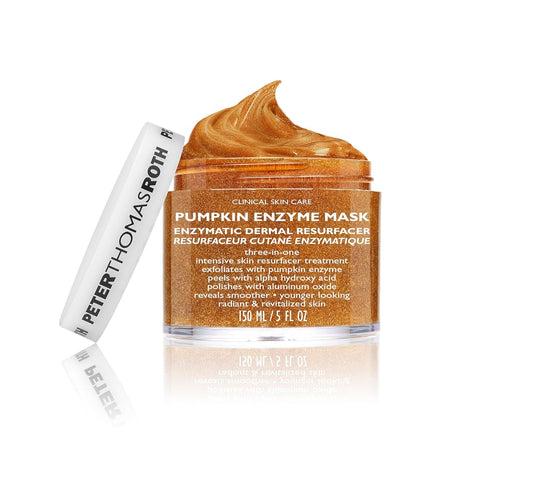 Peter Thomas Roth | Pumpkin Enzyme Mask | Enzymatic Dermal Resurfacer, Exfoliating Pumpkin Facial Mask for Dullness, Fine Lines, Wrinkles and Uneven Skin Tone , 1 count (5 Fl Oz)