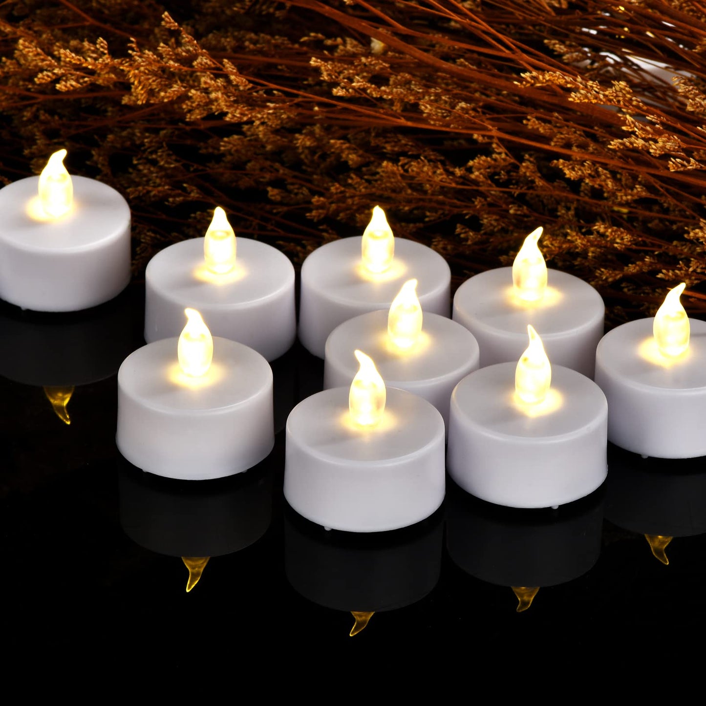 Flameless Tea Lights Candles, LED Battery Operated Electric Votive Fake Candles Realistic Flickering and 200+ Hours Long Lasting Bright for Celebrations Festivals (150 Pack, White)