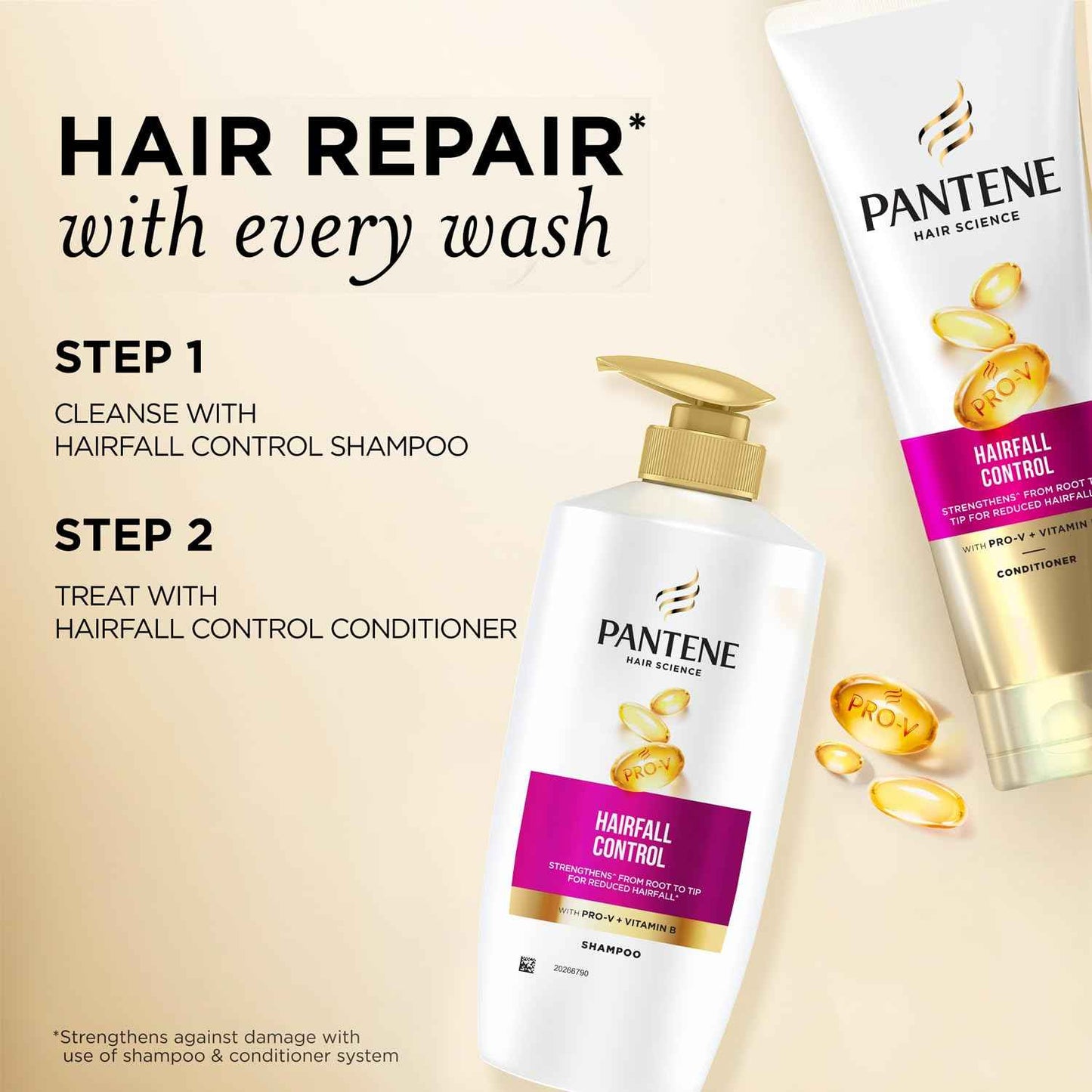 Pantene Advanced Hair Fall Solution Hair Fall Control Shampoo, 650 ml