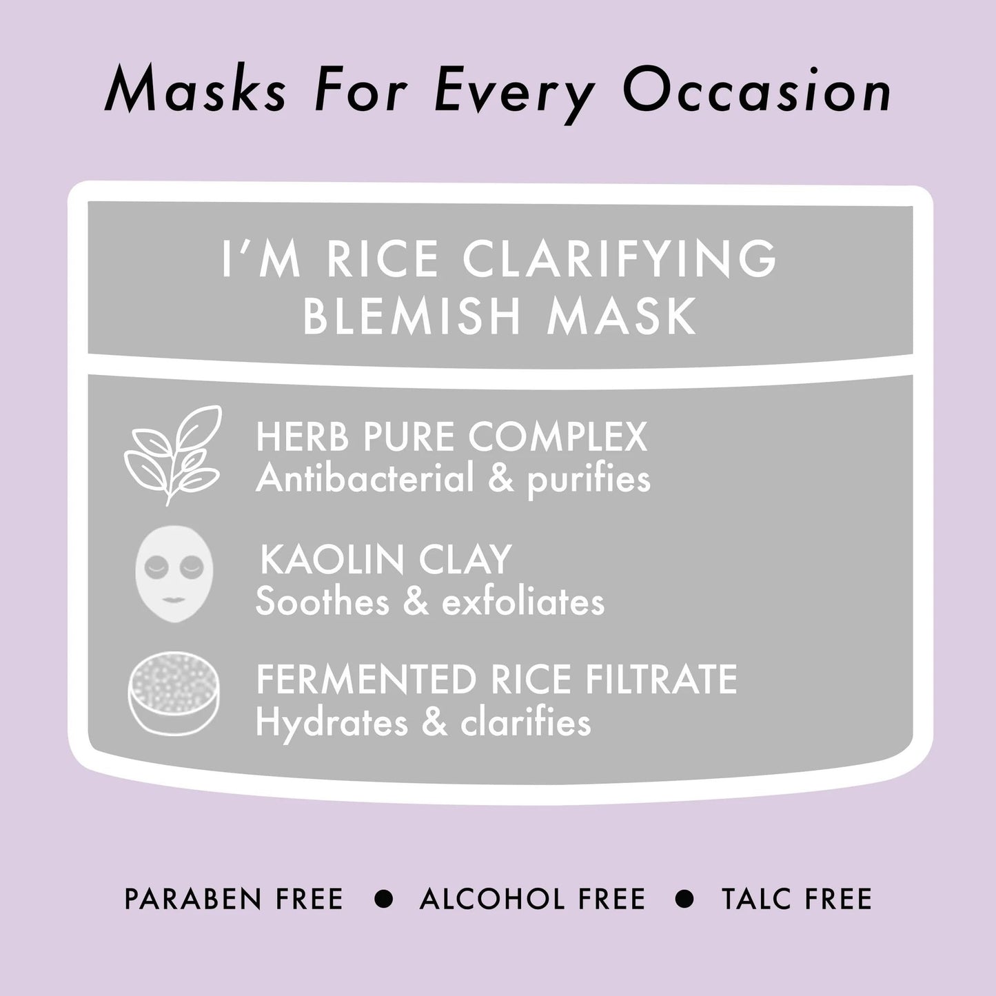 TONYMOLY I'm Real Sheet Mask, Pack of 10 + TONYMOLY I'm Rice Clarifying Blemish Clay Mask, Facial Mask Detoxifiies, Reduces Redness & Soothes Irritated Skin, Kaolin Clay & Fermented Rice, 100ml