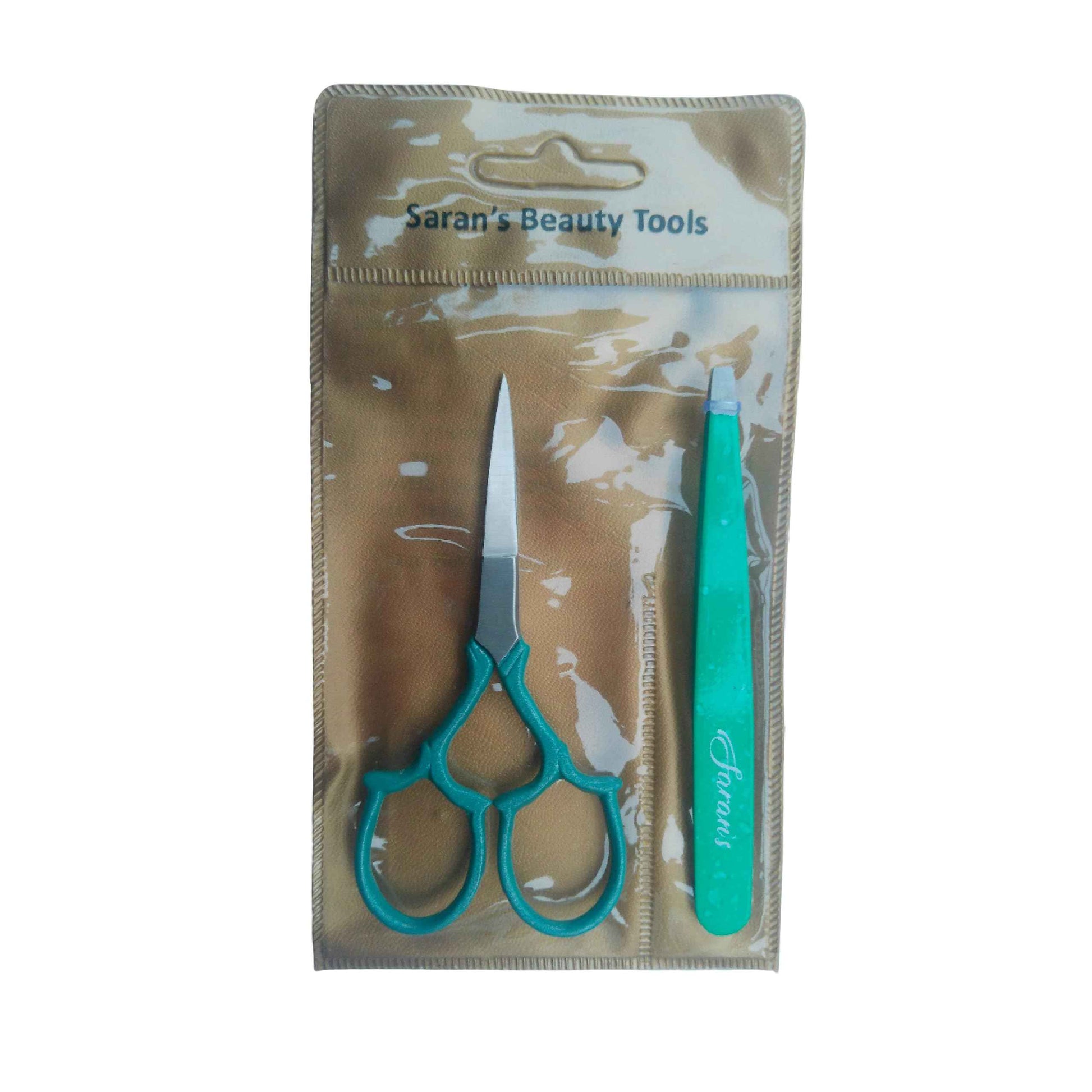 Professional 2 PCS Tweezers & Scissors set. German quality Stainless Steel ultra-precision. Tweezers with excellent tips remove hair easily, and Safety Scissors for facial hair and baby nails.