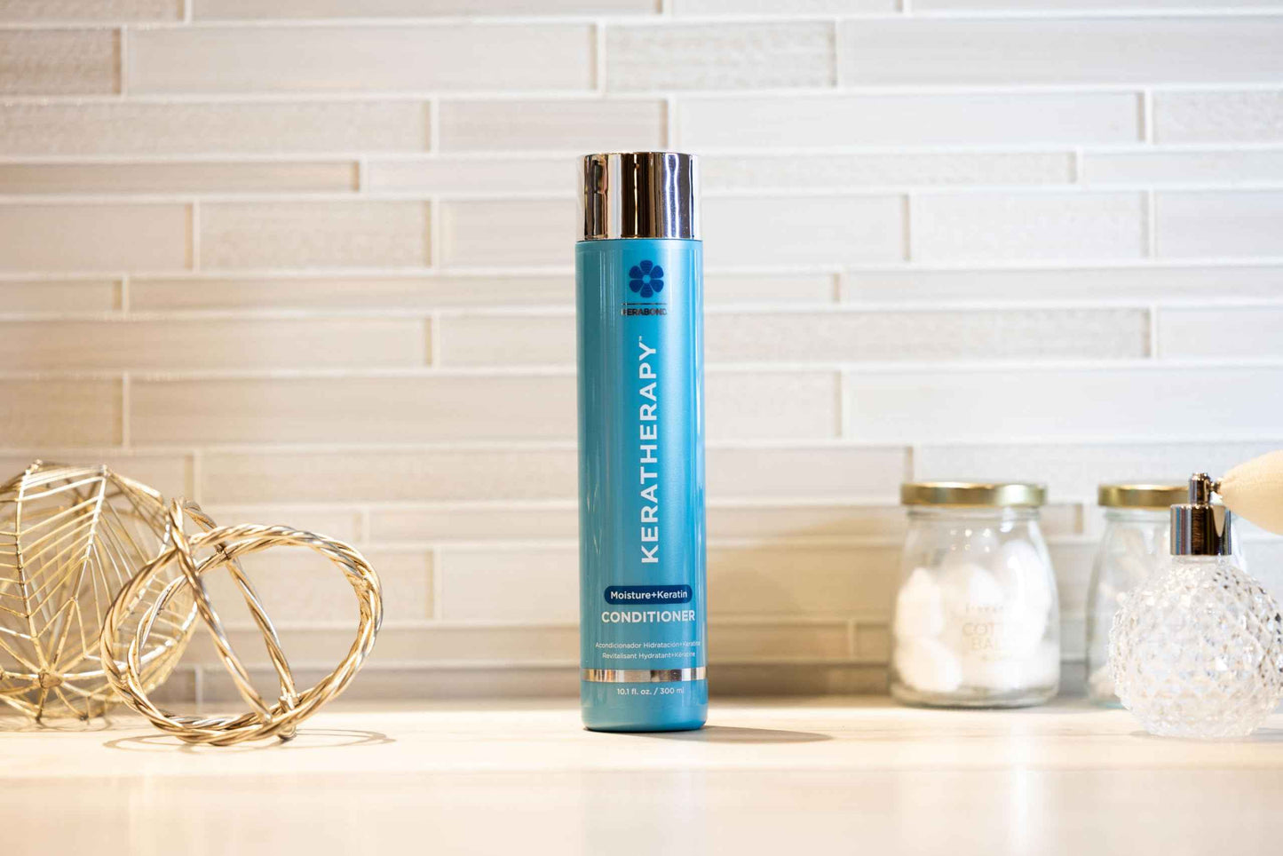 KERATHERAPY Keratin Infused Moisture Conditioner, 10.1 fl. oz., 300 ml - Hydrating & Moisturizing Conditioner for Dry or Damaged Hair with Collagen, Jojoba Oil, & Kerabond Technology - Sulfate Free