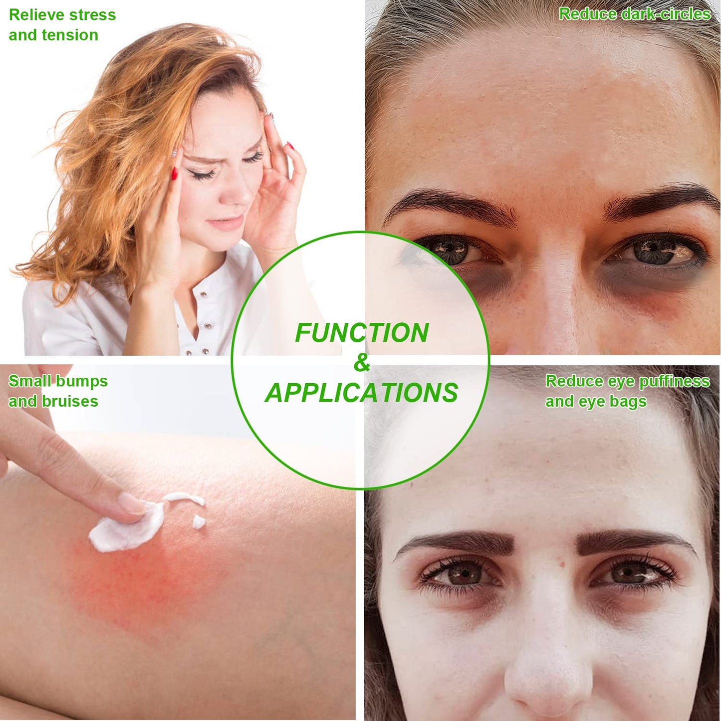 Hot and Cold Eye Pads, Reusable Eye Patches - Soothing, Revitalizing, Puffiness, Refresh, Relieves Stress, Relax, Relieves Puffiness and Tension(ATP044 Watermelon)