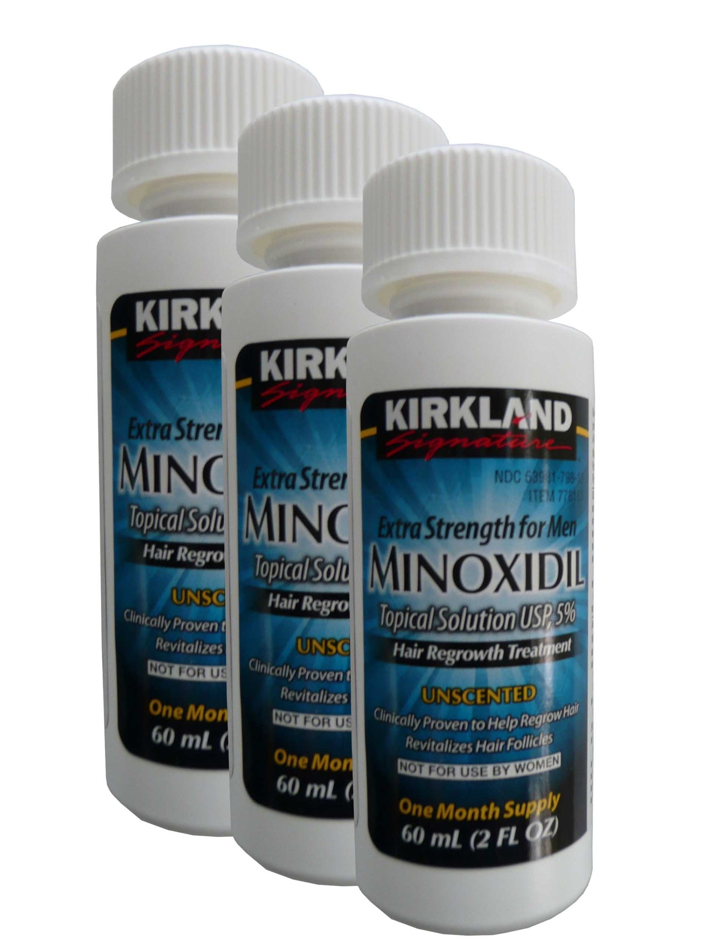 3 MONTHS Kirkland Extra Strength Minoxidil Topical Solution USP 5% Hair Regrowth