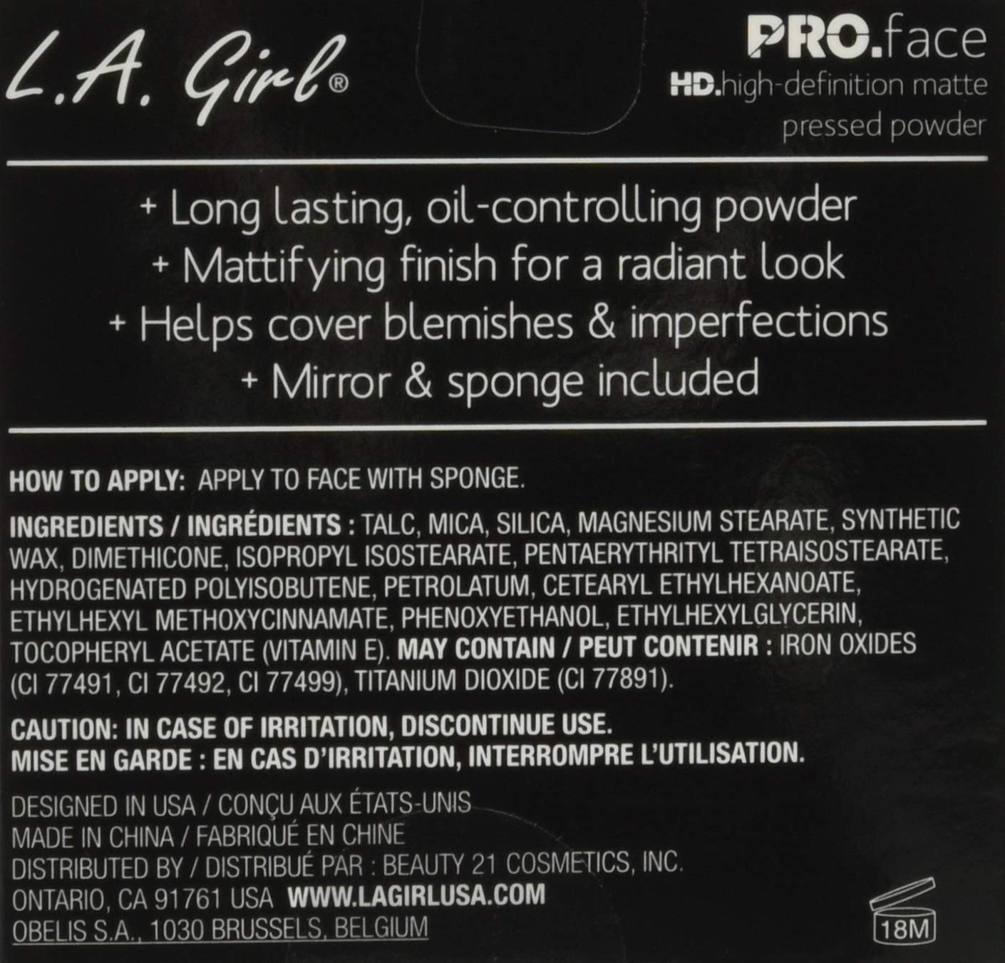 L.A. Girl PRO.Face Matte Pressed Powder, Classic Tan GPP610 (Pack of 3)