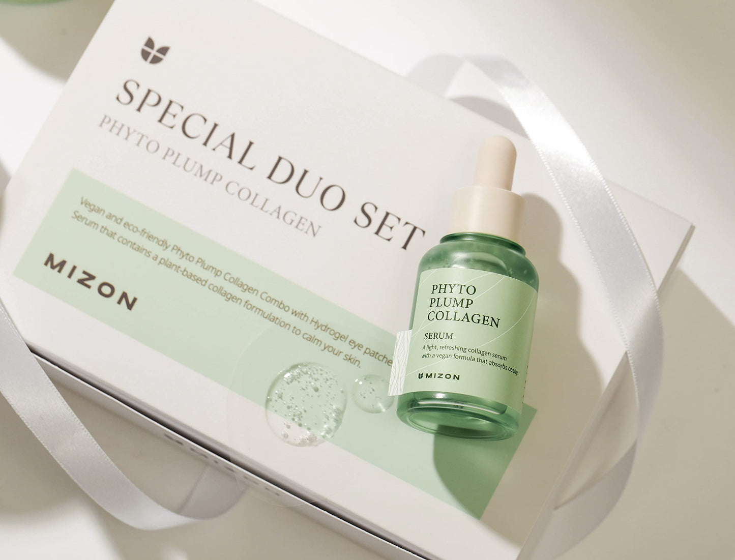 MIZON Phyto Plump Collagen Special Duo Set - Phyto Plump Eye Gel Patch & Serum Vegan Formula