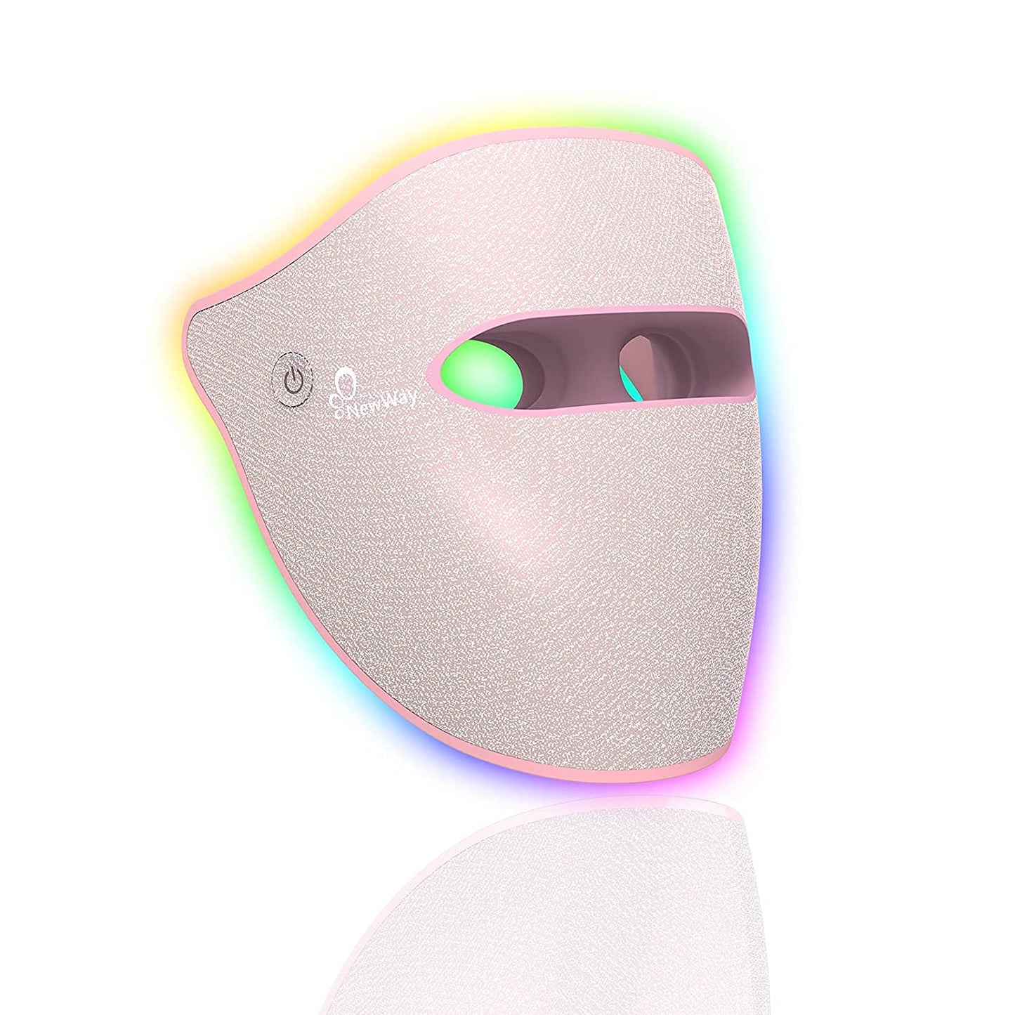 NewWay 3 Colors Wireless led Facial Light T herapy for Face Skin Rejuve Wrinkle Reduction Skin Care Anti-ging