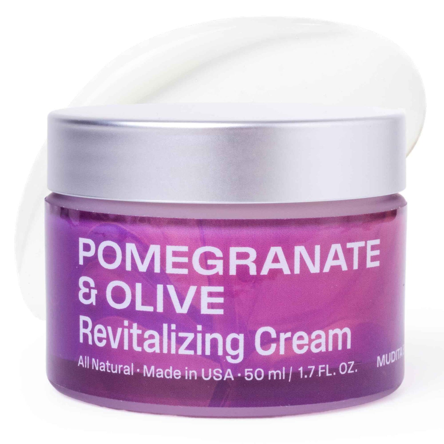 Mudita Earth Squalane Face Cream – 1.7oz | Dermatologist-Tested, Rich Moisturizer for Aging & Dry Skin | Hyaluronic Acid, Pomegranate & Olive, Vegan Caviar for Wrinkles, Dark Spots & Hyperpigmentation