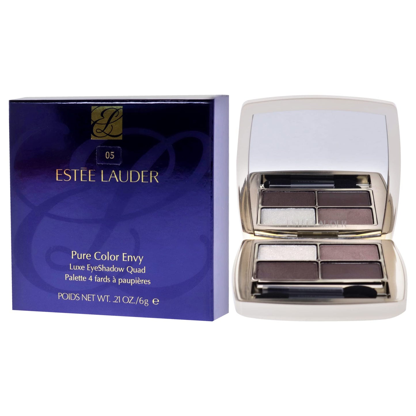 Estee Lauder Pure Color Envy Luxe Eyeshadow Quad - 05 Grey Haze Eye Shadow Women 0.21 oz