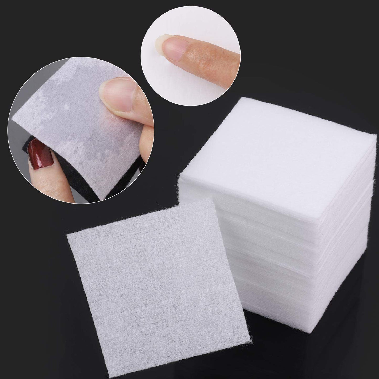 960 pcs Lint Free Nail Wipes Cotton Pads Remover to Soak Off Acrylic Gel Nail Polish with Pumb Bottle Dispenser and 1 Cuticle Pusher Tbestmax