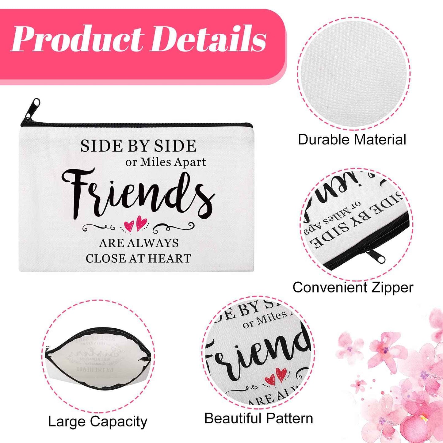 Saintrygo 20 Pieces Return Gifts for Women Makeup Bag Cosmetic Bags for Women Party Favors Friends Gifts